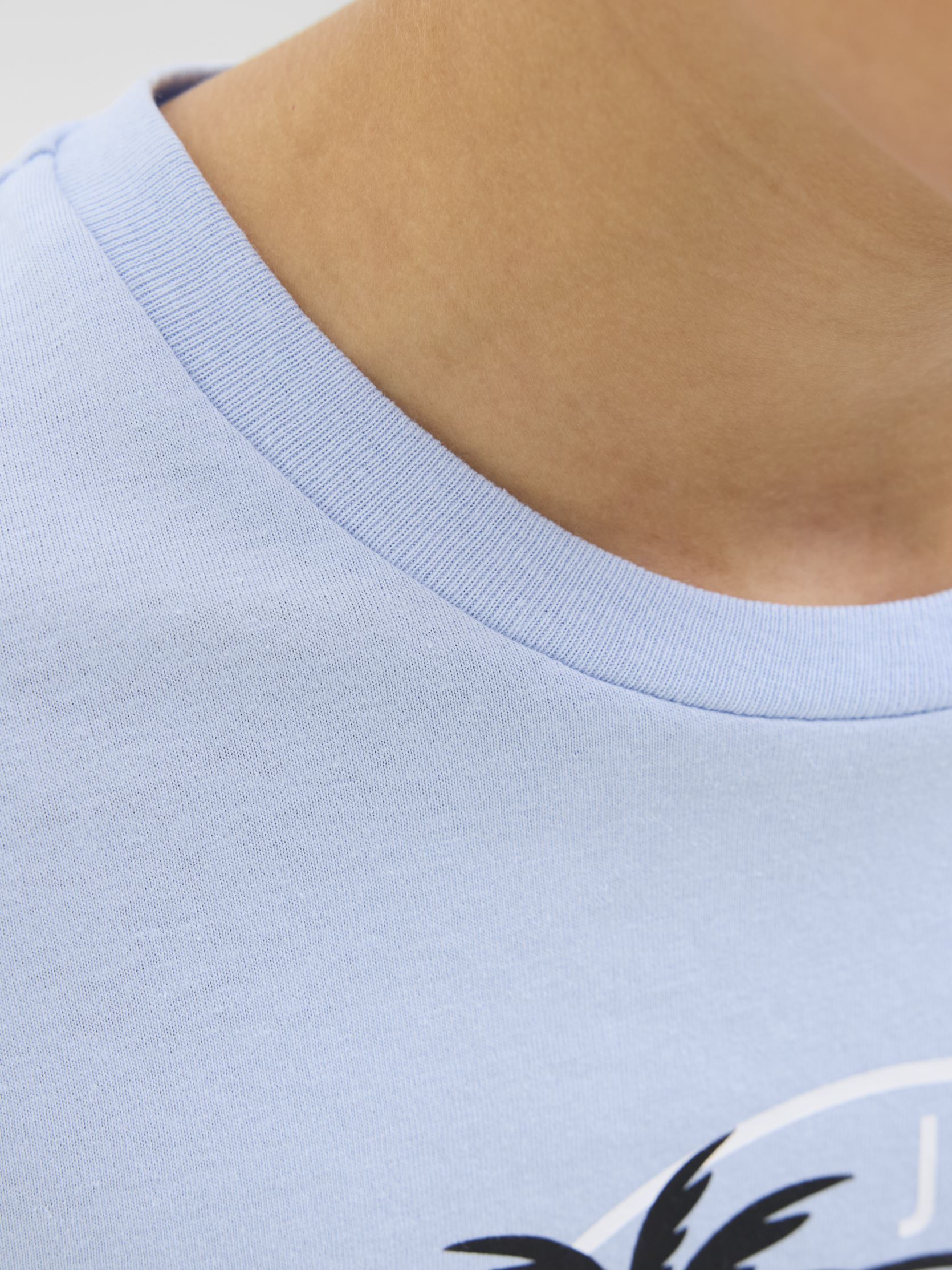 Kurzarm-T-Shirts Jjpalm Tee Ss Crew Neck Jnr 12269922 jungen blau Jack & Jones Kurzarm-T-Shirts Jjpalm Tee Ss Crew Neck Jnr 12269922 jungen blau CHAMBRAY BLUE