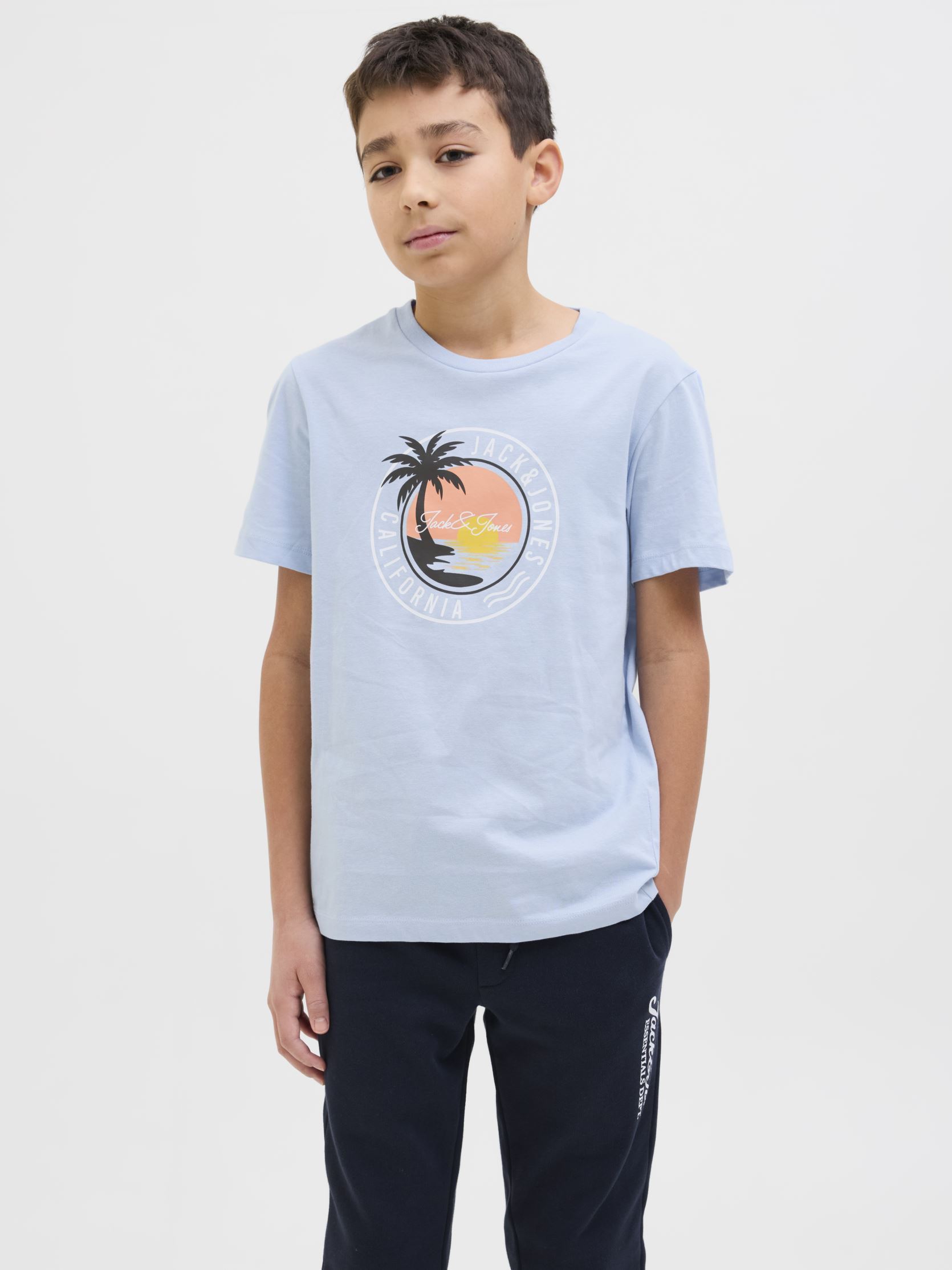 T shirt enfant Jack & Jones 12269922 BLK - vue 2