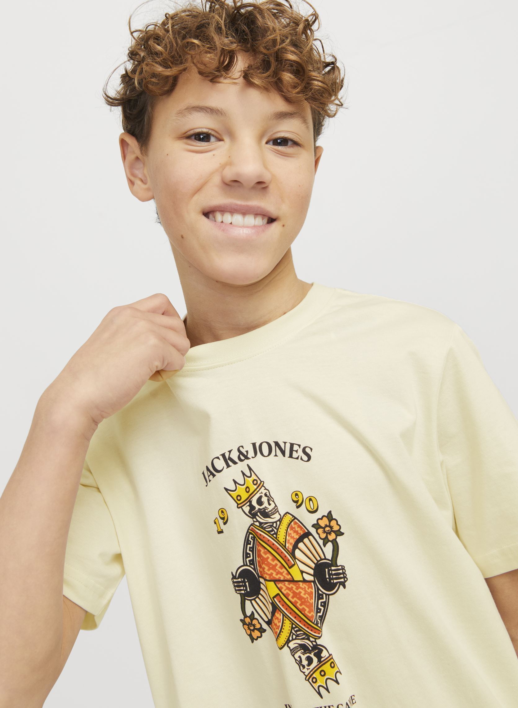Tee-shirts manches courtes Joranatomy Skull Tee Ss Crew Neck Sn Jnr garçon blanc Jack & Jones Tee-shirts manches courtes Joranatomy Skull Tee Ss Crew Neck Sn Jnr garçon blanc ANTIQUE WHITE