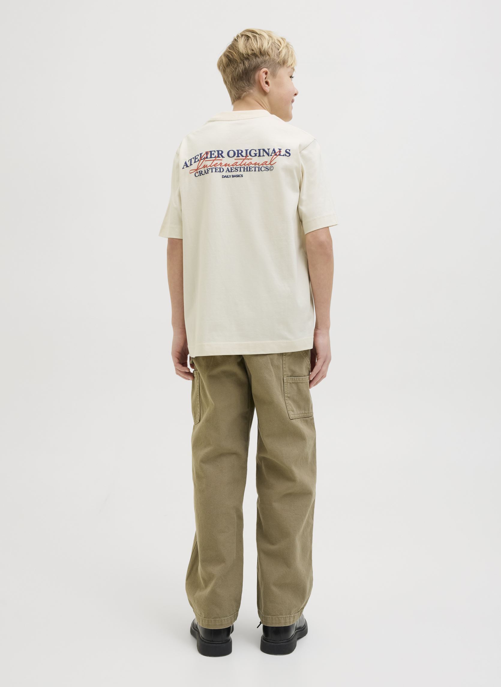 Kurzarm-T-Shirts Jorislington Type Tee Ss Crew N. Sn Jnr jungen weiß Jack & Jones Kurzarm-T-Shirts Jorislington Type Tee Ss Crew N. Sn Jnr jungen weiß ANTIQUE WHITE