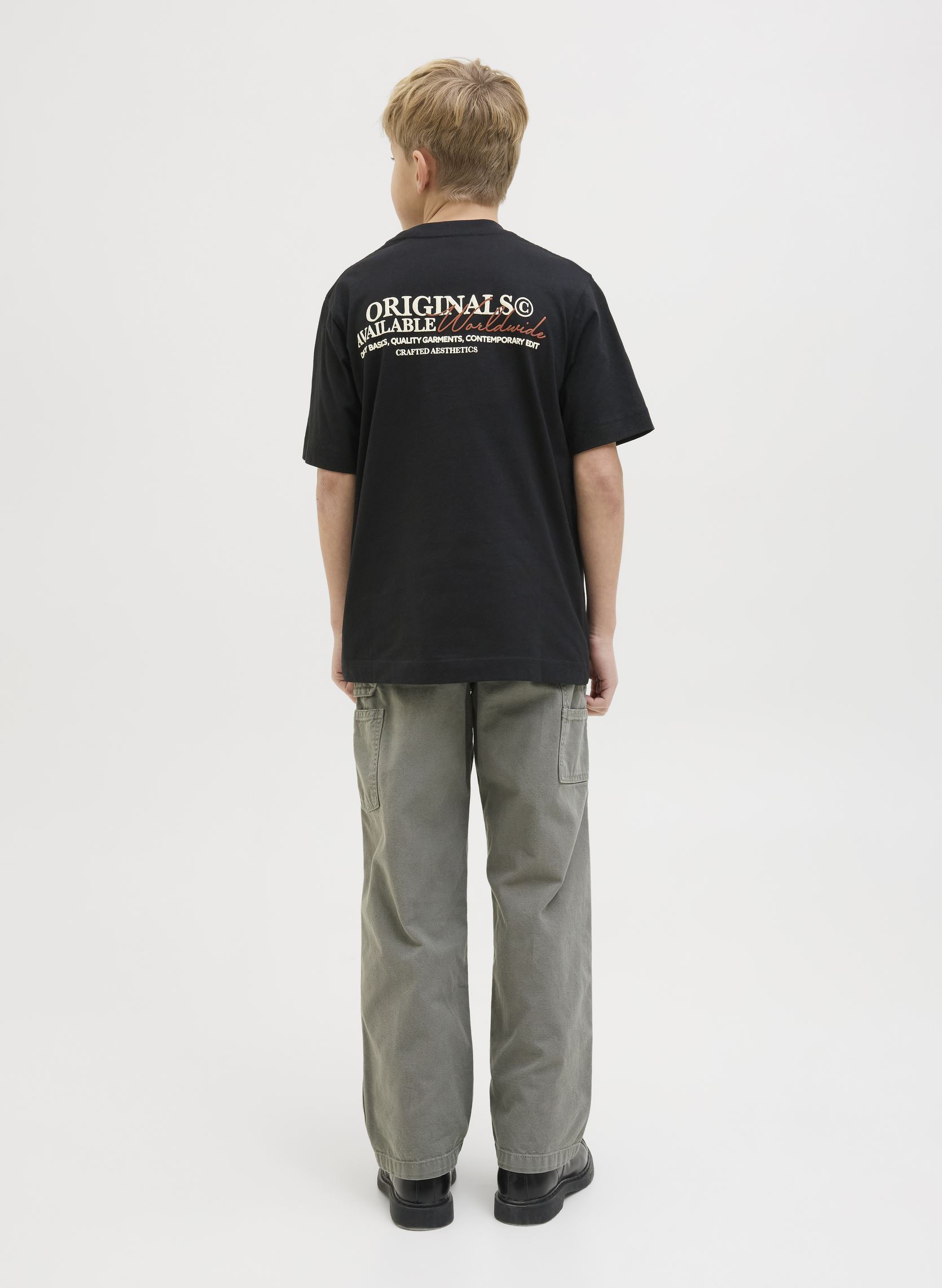 Tee-shirts manches courtes Jorislington Type Tee Ss Crew N. Sn Jnr garçon noir Jack & Jones Tee-shirts manches courtes Jorislington Type Tee Ss Crew N. Sn Jnr garçon noir BLACK