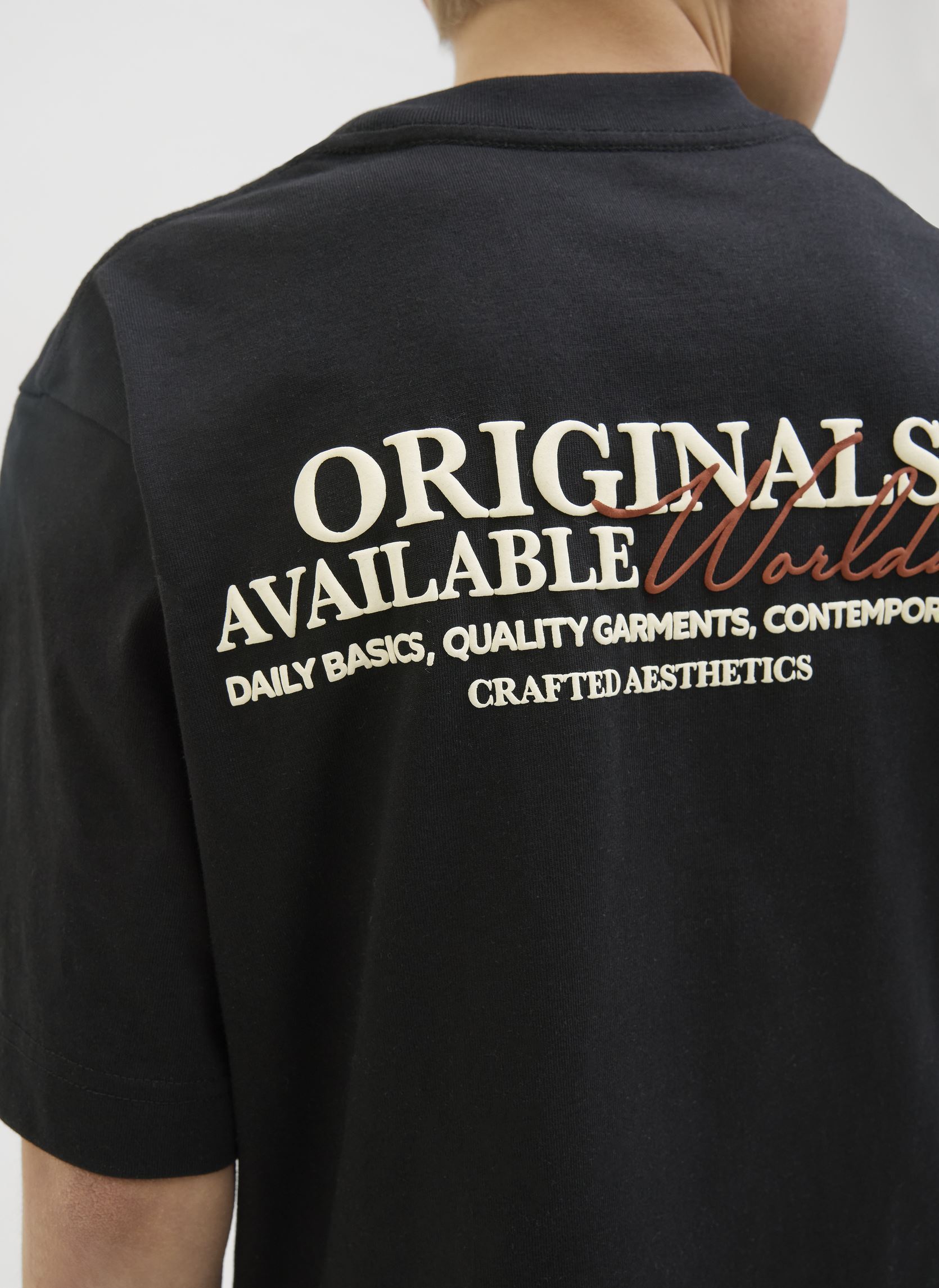 Tee-shirts manches courtes Jorislington Type Tee Ss Crew N. Sn Jnr garçon noir Jack & Jones Tee-shirts manches courtes Jorislington Type Tee Ss Crew N. Sn Jnr garçon noir BLACK