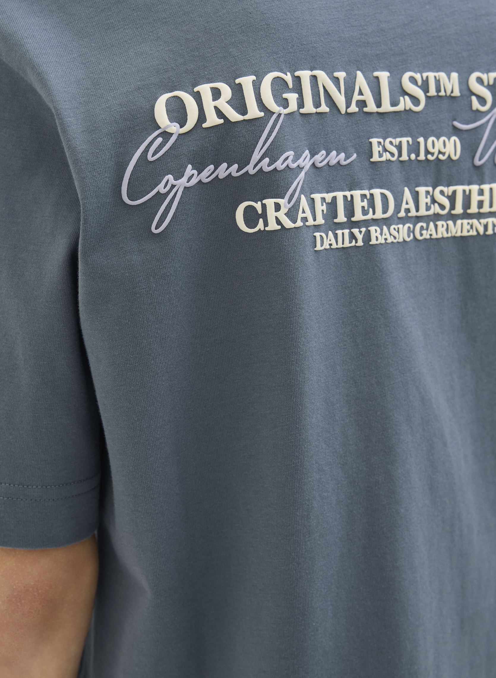 Tee-shirts manches courtes Jorislington Type Tee Ss Crew N. Sn Jnr garçon gris Jack & Jones Tee-shirts manches courtes Jorislington Type Tee Ss Crew N. Sn Jnr garçon gris STORMY WEATHER