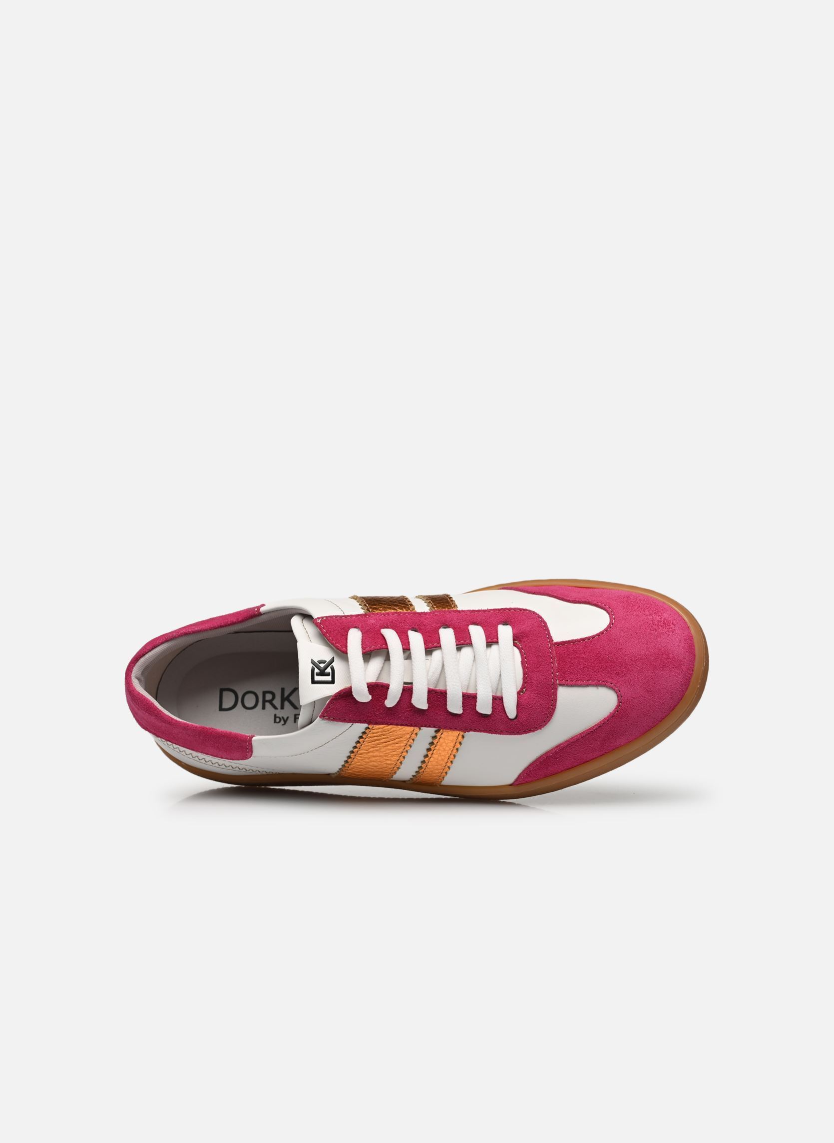 Niedrige Sneaker LYNN D9477 damen mehrfarbig Dorking Niedrige Sneaker LYNN D9477 damen mehrfarbig CALF PORCELANA C-2 PORCEL C-2
