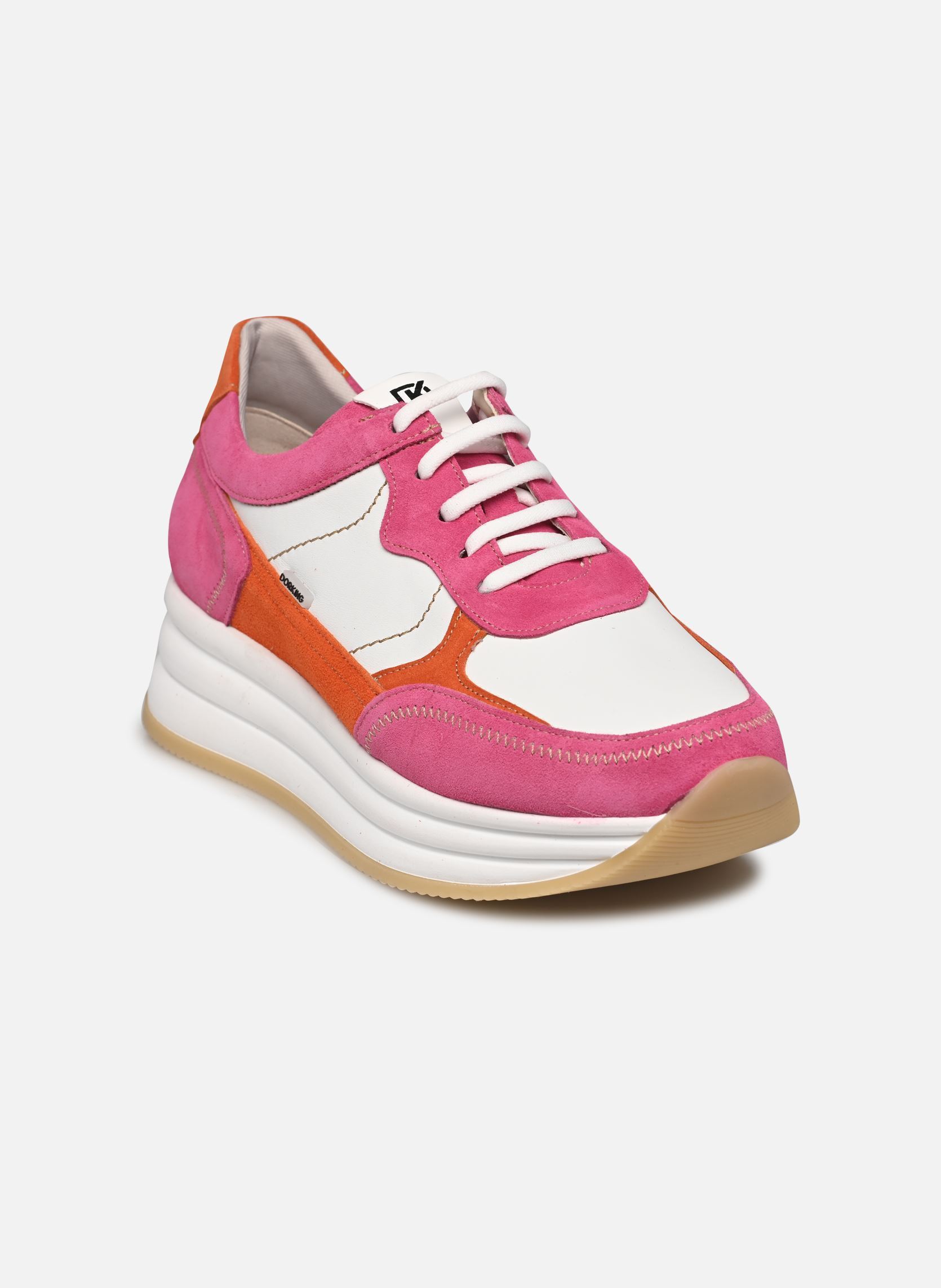 Baskets compensées DRAZ D9436 femme rose Dorking Baskets compensées DRAZ D9436 femme rose CALF DRAZ C-3 FUCSIA C-3