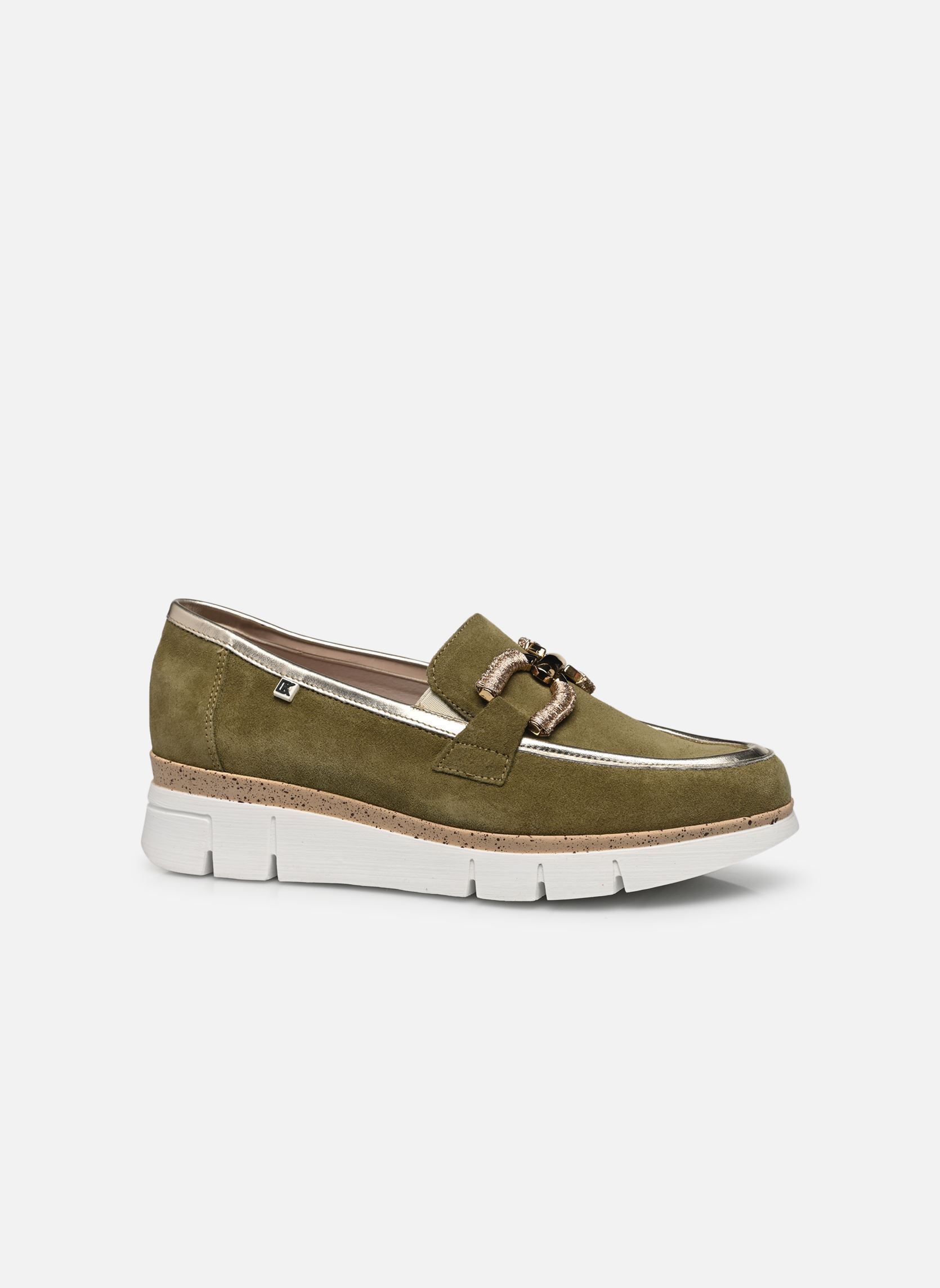 Loafer INDIA D9298 damen grün Dorking Loafer INDIA D9298 damen grün CALF+LAMINADO BOSCO + PLATINO