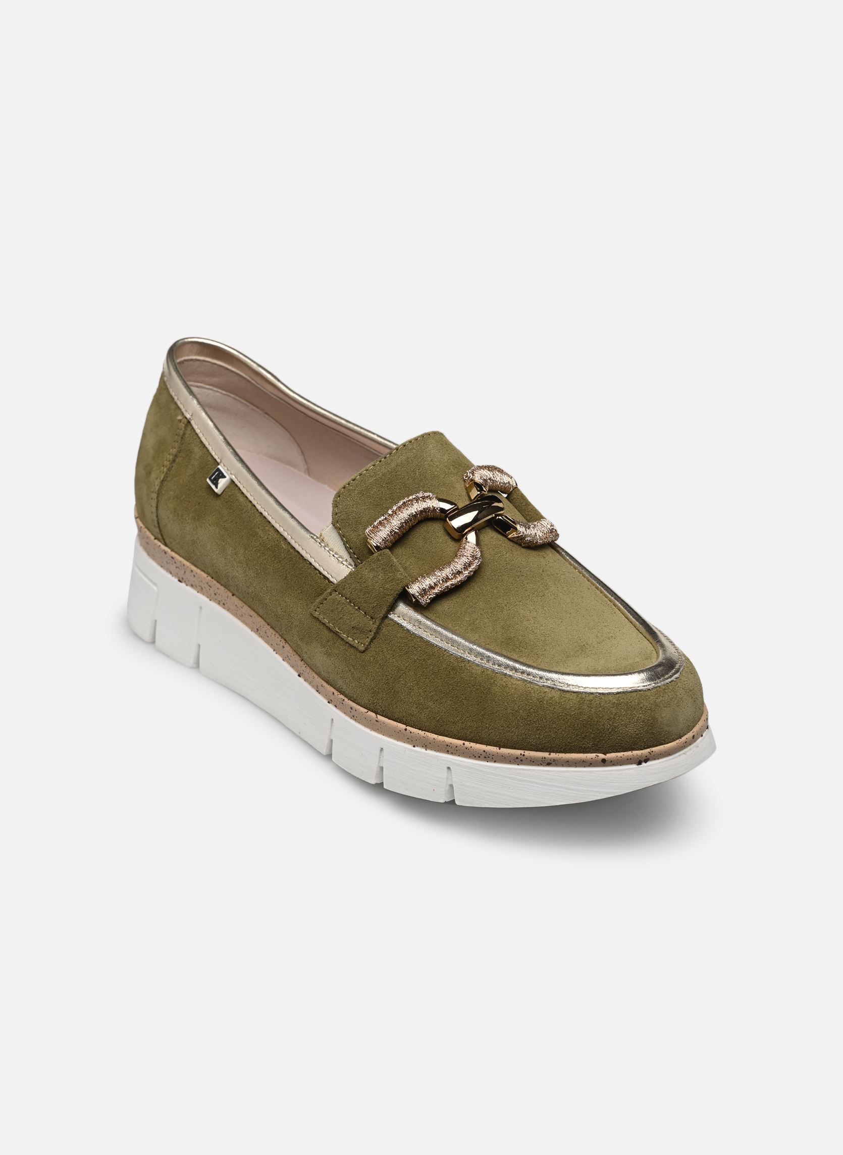 Loafer INDIA D9298 damen grün Dorking Loafer INDIA D9298 damen grün CALF+LAMINADO BOSCO + PLATINO