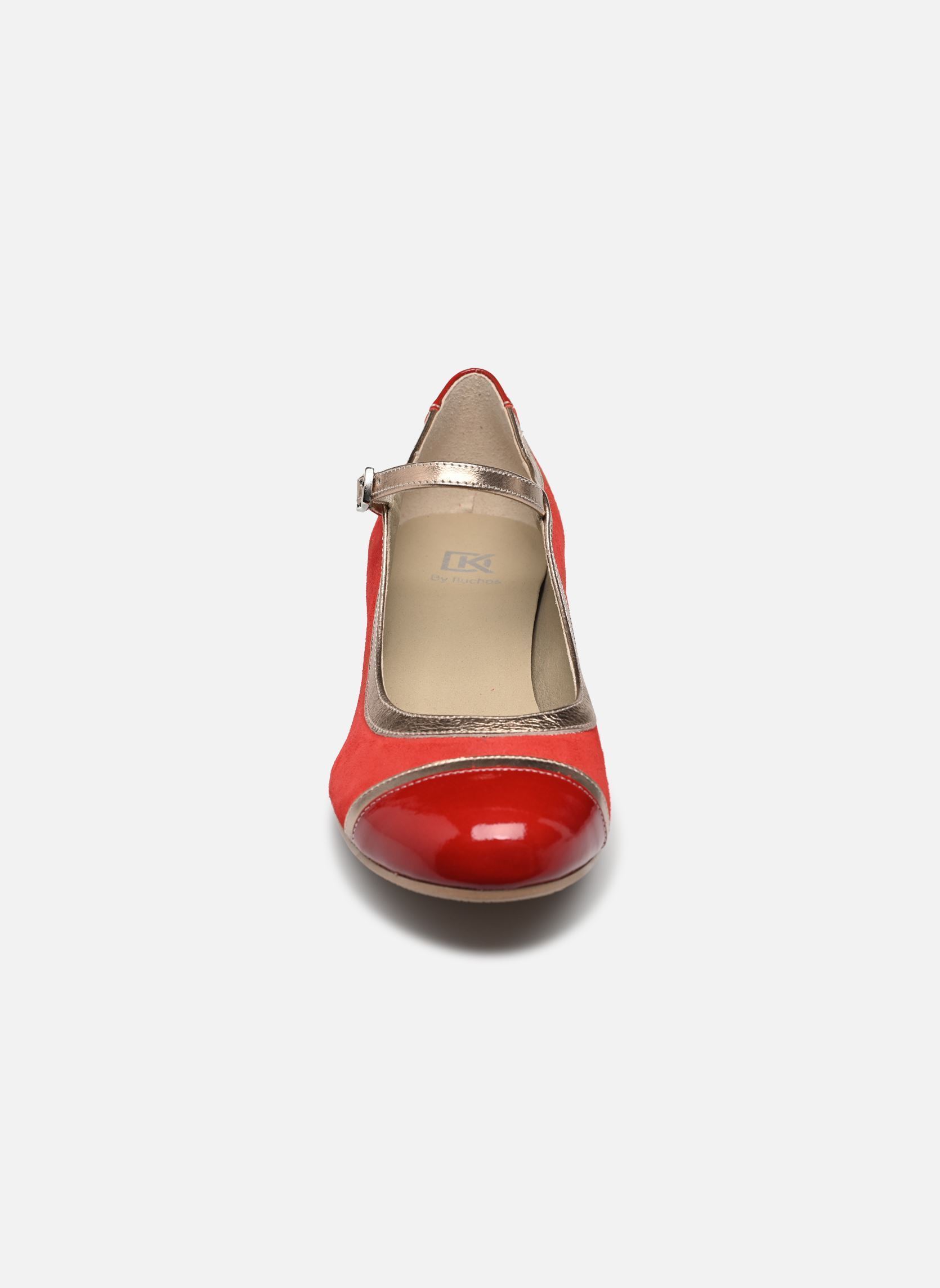 Slingback pumps FRIDA D9027 dames rood Dorking Slingback pumps FRIDA D9027 dames rood CALF+KAFIR+LAMINA ROJO + ROJO