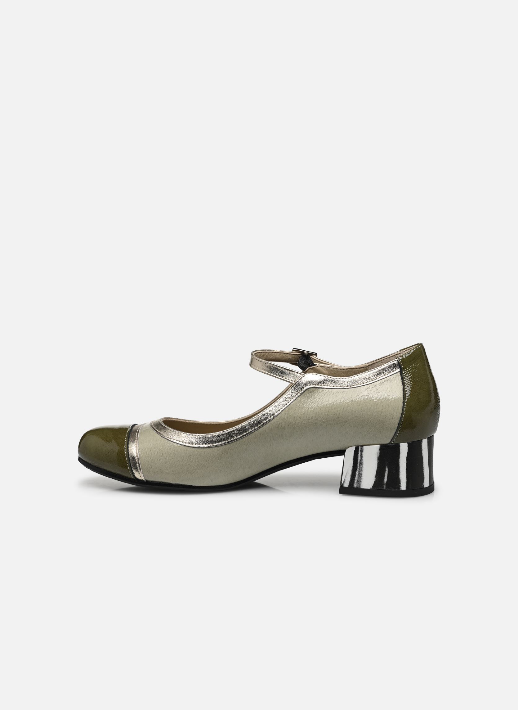 Pumps mit Riemchen FRIDA D9027 damen grün Dorking Pumps mit Riemchen FRIDA D9027 damen grün KROKA+NAPLA+LAMIN FROG + HERB