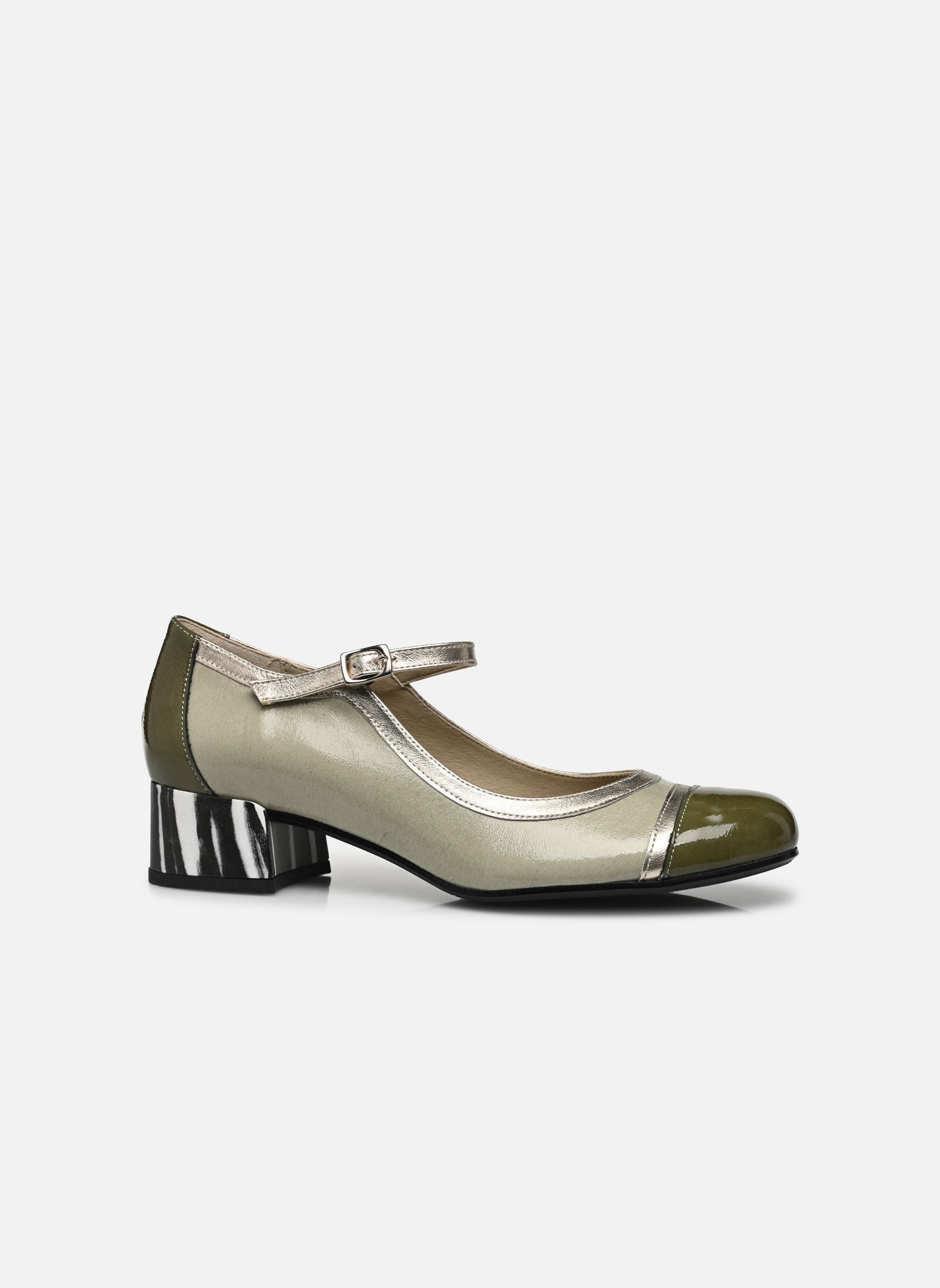 Pumps mit Riemchen FRIDA D9027 damen grün Dorking Pumps mit Riemchen FRIDA D9027 damen grün KROKA+NAPLA+LAMIN FROG + HERB
