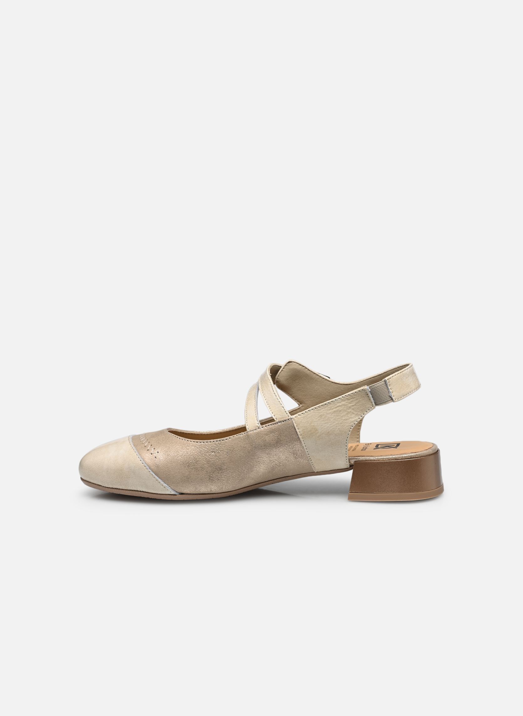 Zapatos de tacón con correas GINAR D9507 mujer beige Dorking Zapatos de tacón con correas GINAR D9507 mujer beige LAGUNA+NAPLAK PLATINO + BEIGE