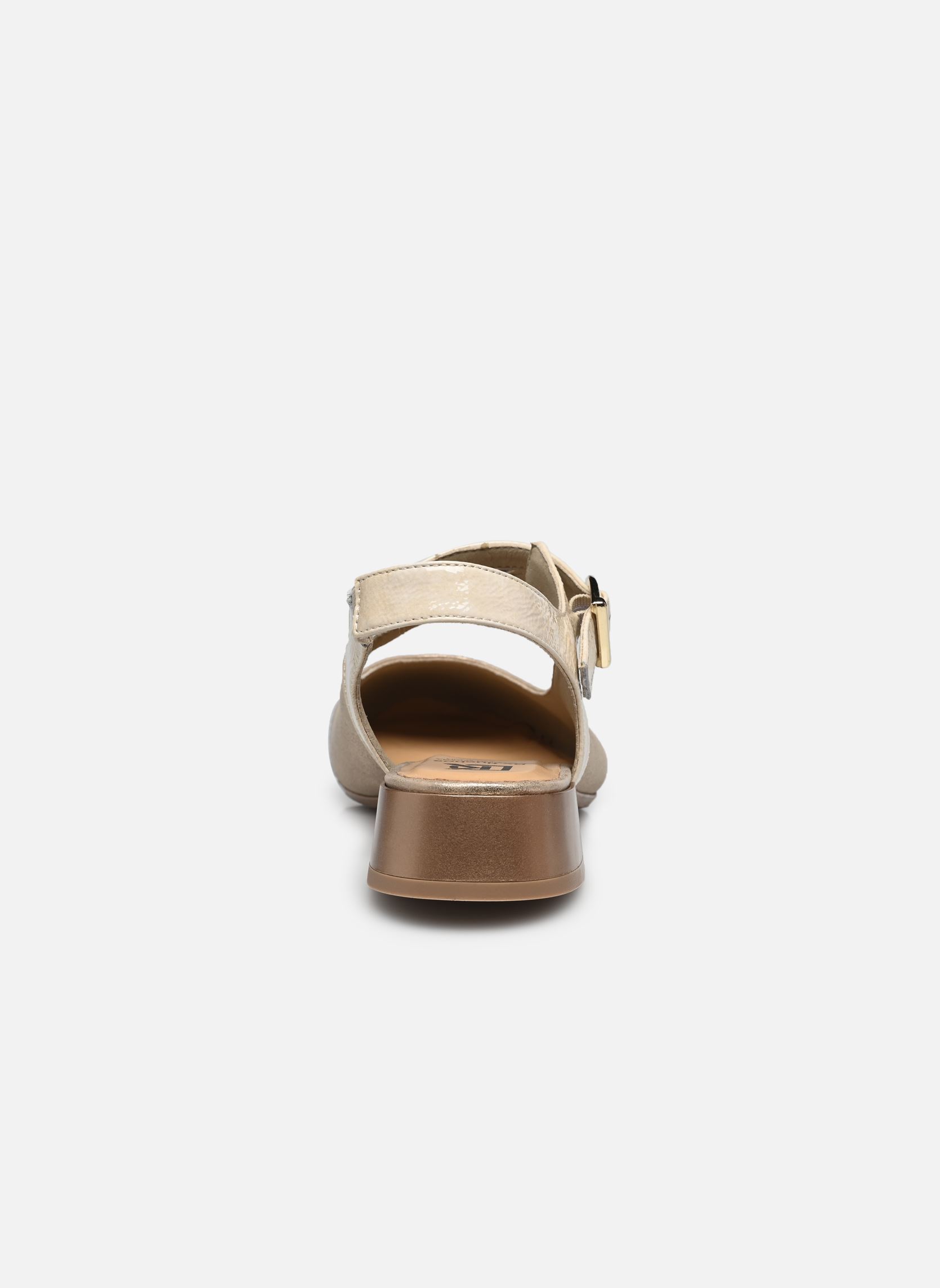 Zapatos de tacón con correas GINAR D9507 mujer beige Dorking Zapatos de tacón con correas GINAR D9507 mujer beige LAGUNA+NAPLAK PLATINO + BEIGE