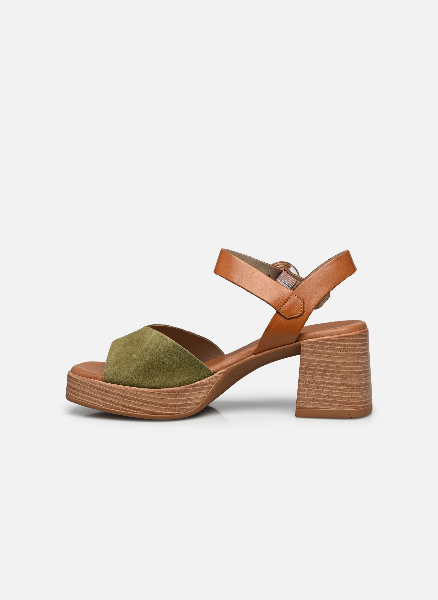 Sandales DIAMOND D9287 femme vert Dorking Sandales DIAMOND D9287 femme vert CALF+TIBET BOSCO + CUERO