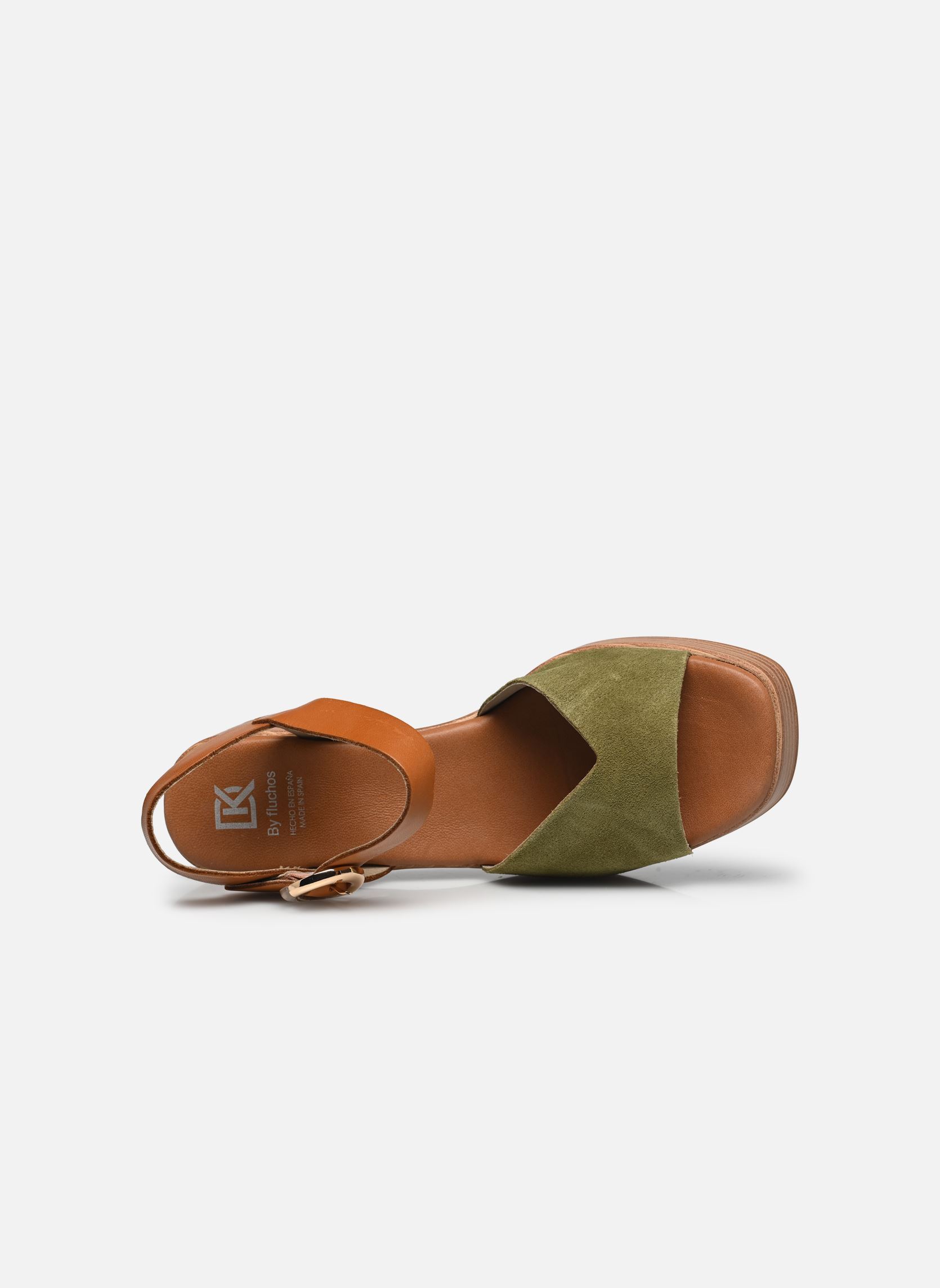 Sandales DIAMOND D9287 femme vert Dorking Sandales DIAMOND D9287 femme vert CALF+TIBET BOSCO + CUERO