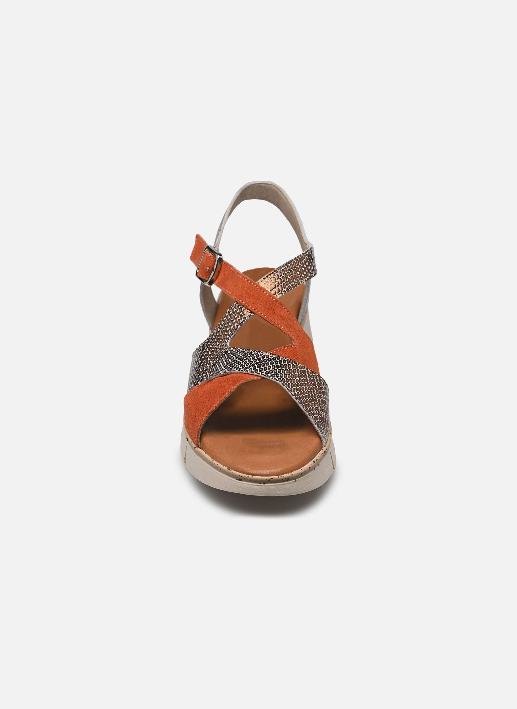 Keil- und Plateausandalen KLAU D9485 damen braun Dorking Keil- und Plateausandalen KLAU D9485 damen braun CALF+SAND SIENA + BRONCE