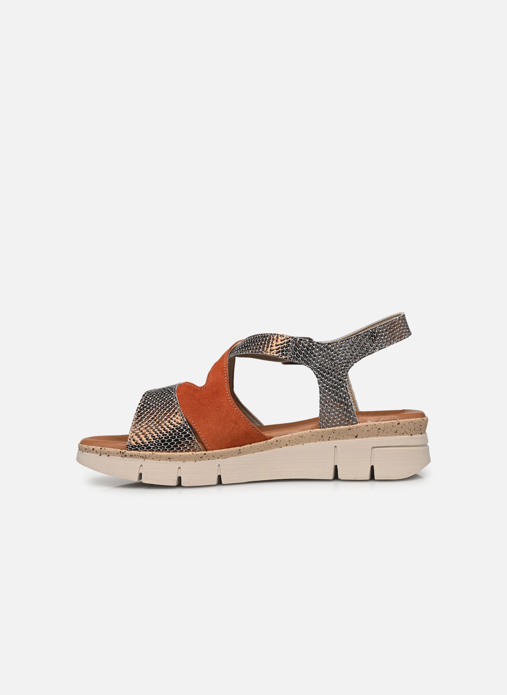 Keil- und Plateausandalen KLAU D9485 damen braun Dorking Keil- und Plateausandalen KLAU D9485 damen braun CALF+SAND SIENA + BRONCE