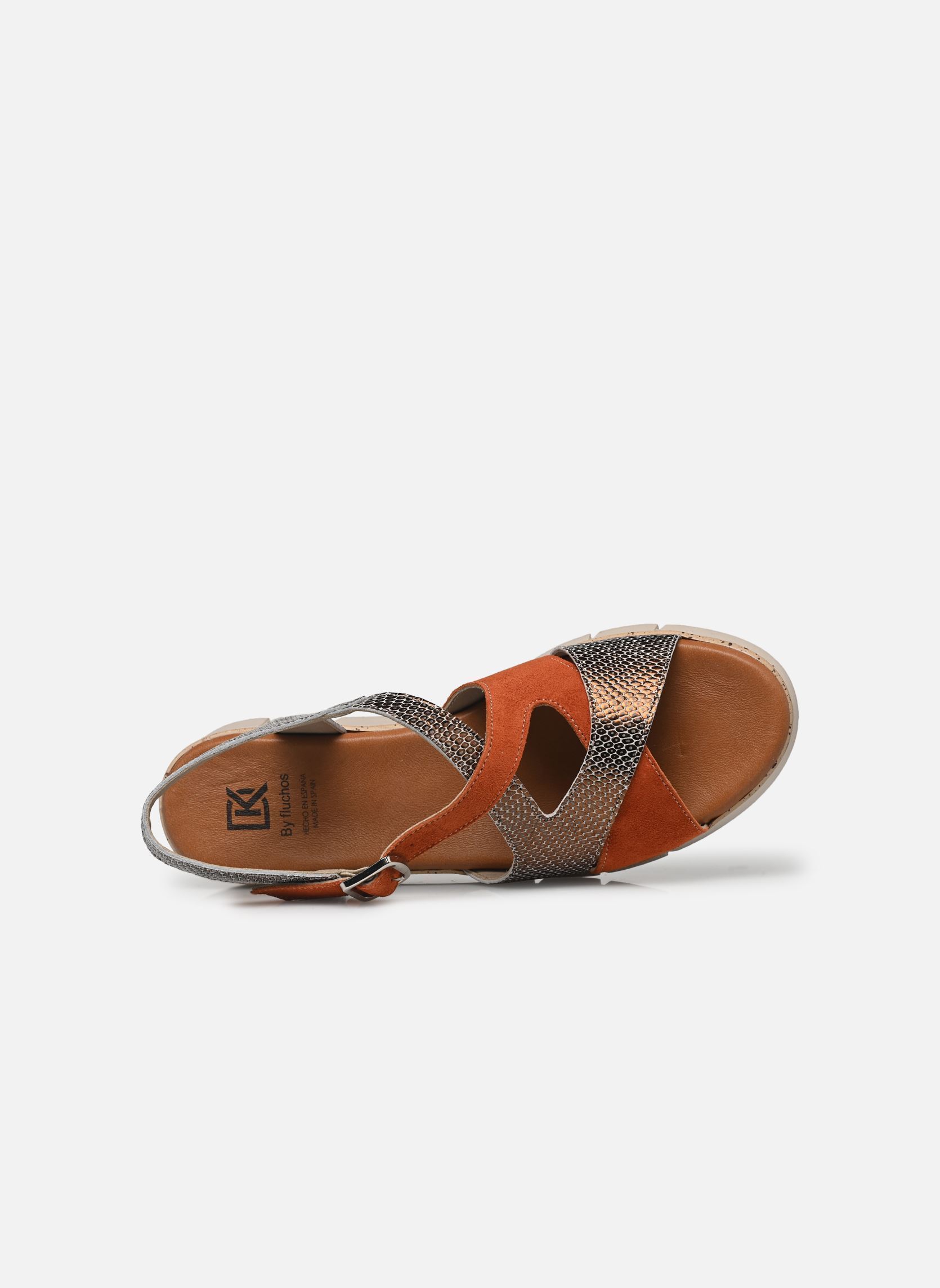 Keil- und Plateausandalen KLAU D9485 damen braun Dorking Keil- und Plateausandalen KLAU D9485 damen braun CALF+SAND SIENA + BRONCE