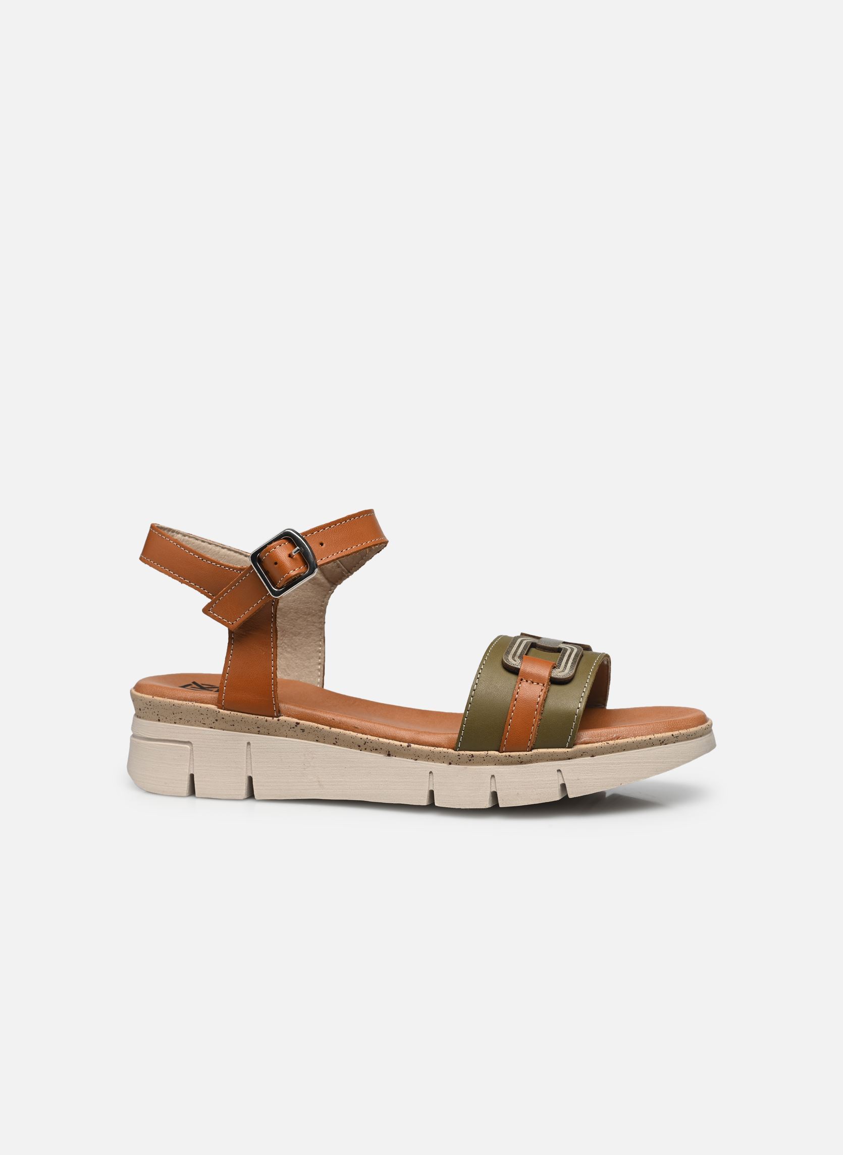 Sandali con zeppa e plateau KLAU D9484 donna marrone Dorking Sandali con zeppa e plateau KLAU D9484 donna marrone TIBET+TIBET+LAMINA KAKI + CUER