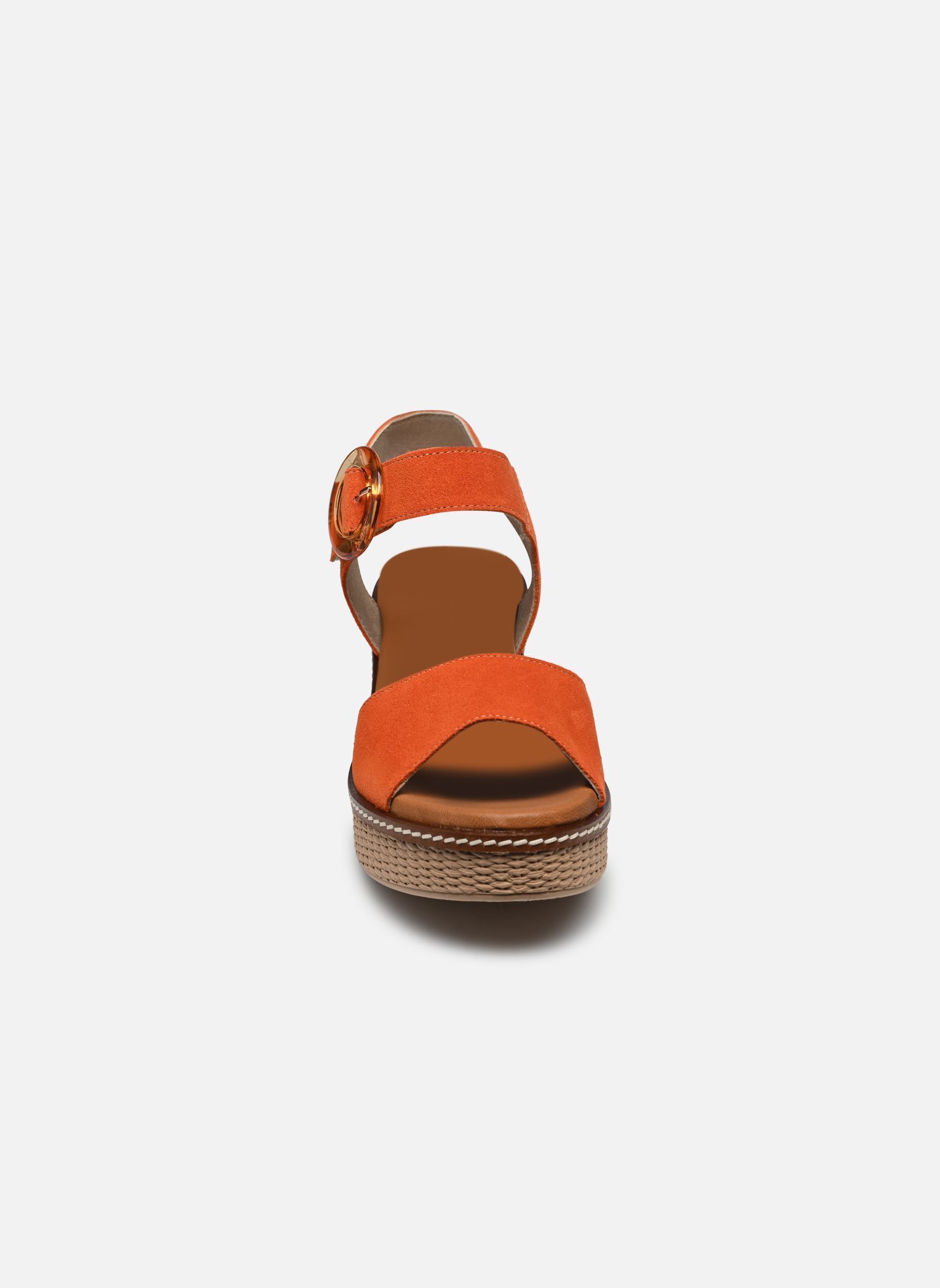 Keil- und Plateausandalen NIDO D9450 damen orange Dorking Keil- und Plateausandalen NIDO D9450 damen orange CALF ORANGE