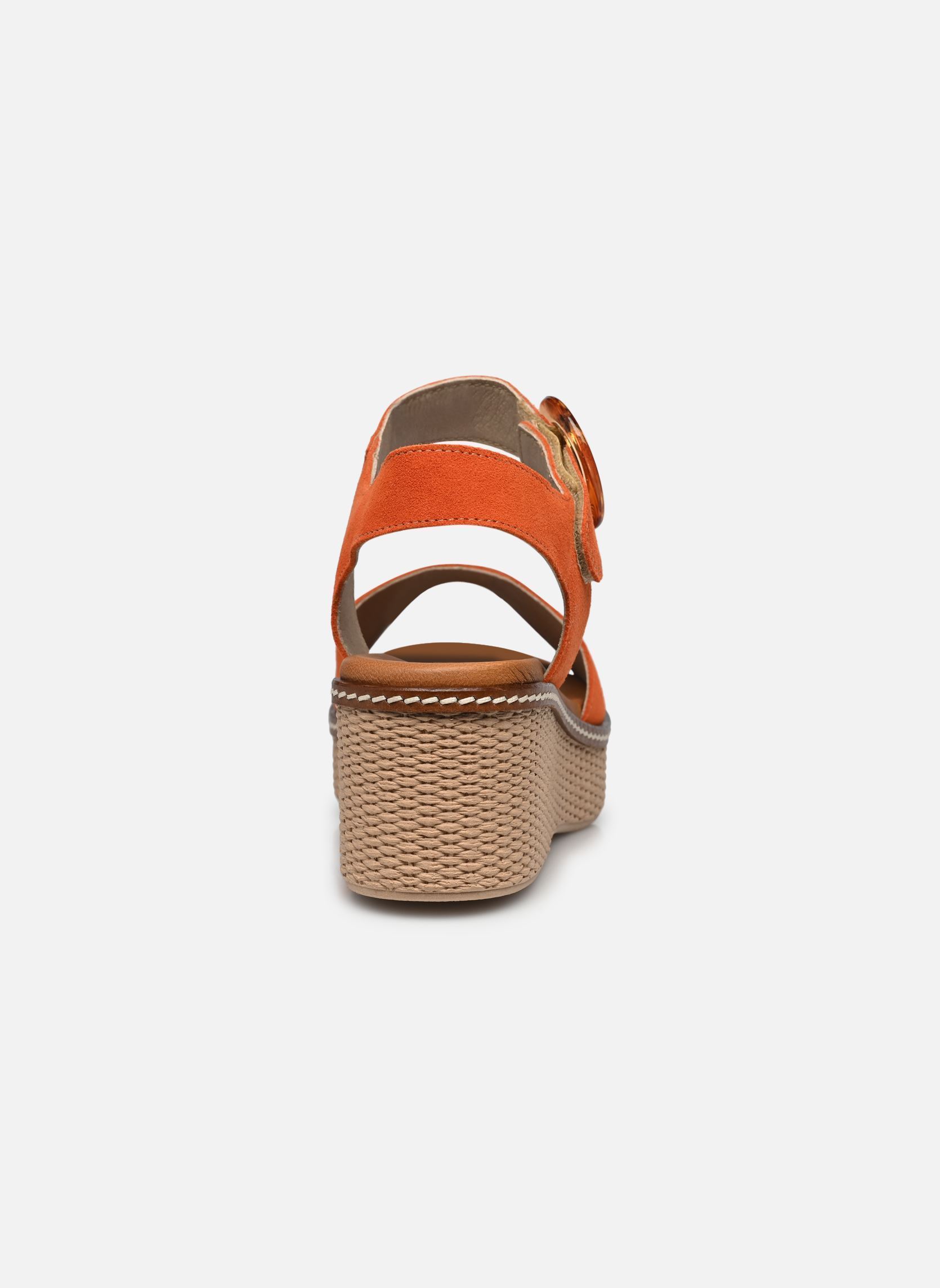 Keil- und Plateausandalen NIDO D9450 damen orange Dorking Keil- und Plateausandalen NIDO D9450 damen orange CALF ORANGE