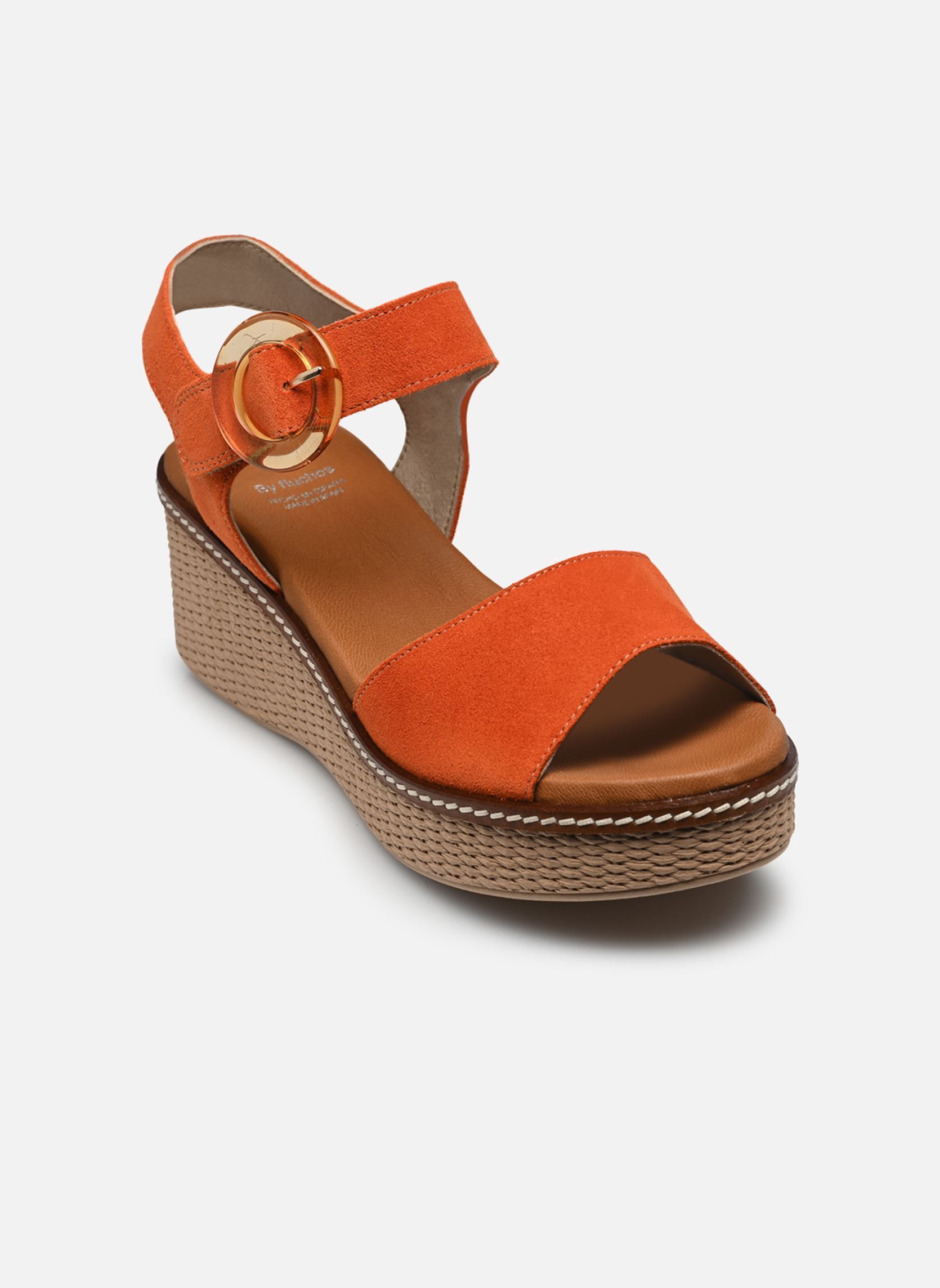 Keil- und Plateausandalen NIDO D9450 damen orange Dorking Keil- und Plateausandalen NIDO D9450 damen orange CALF ORANGE