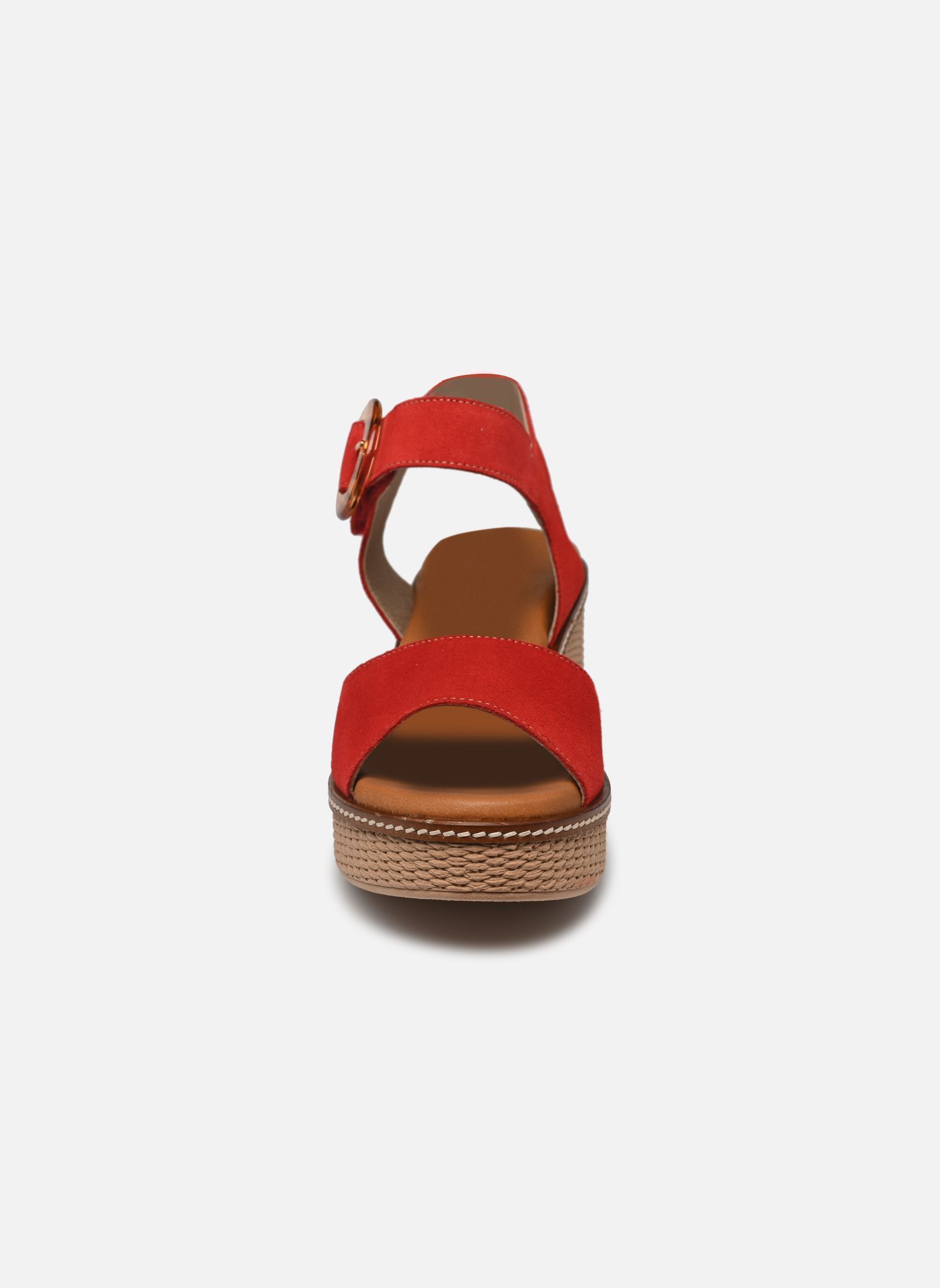 Keil- und Plateausandalen NIDO D9450 damen rot Dorking Keil- und Plateausandalen NIDO D9450 damen rot CALF ROJO