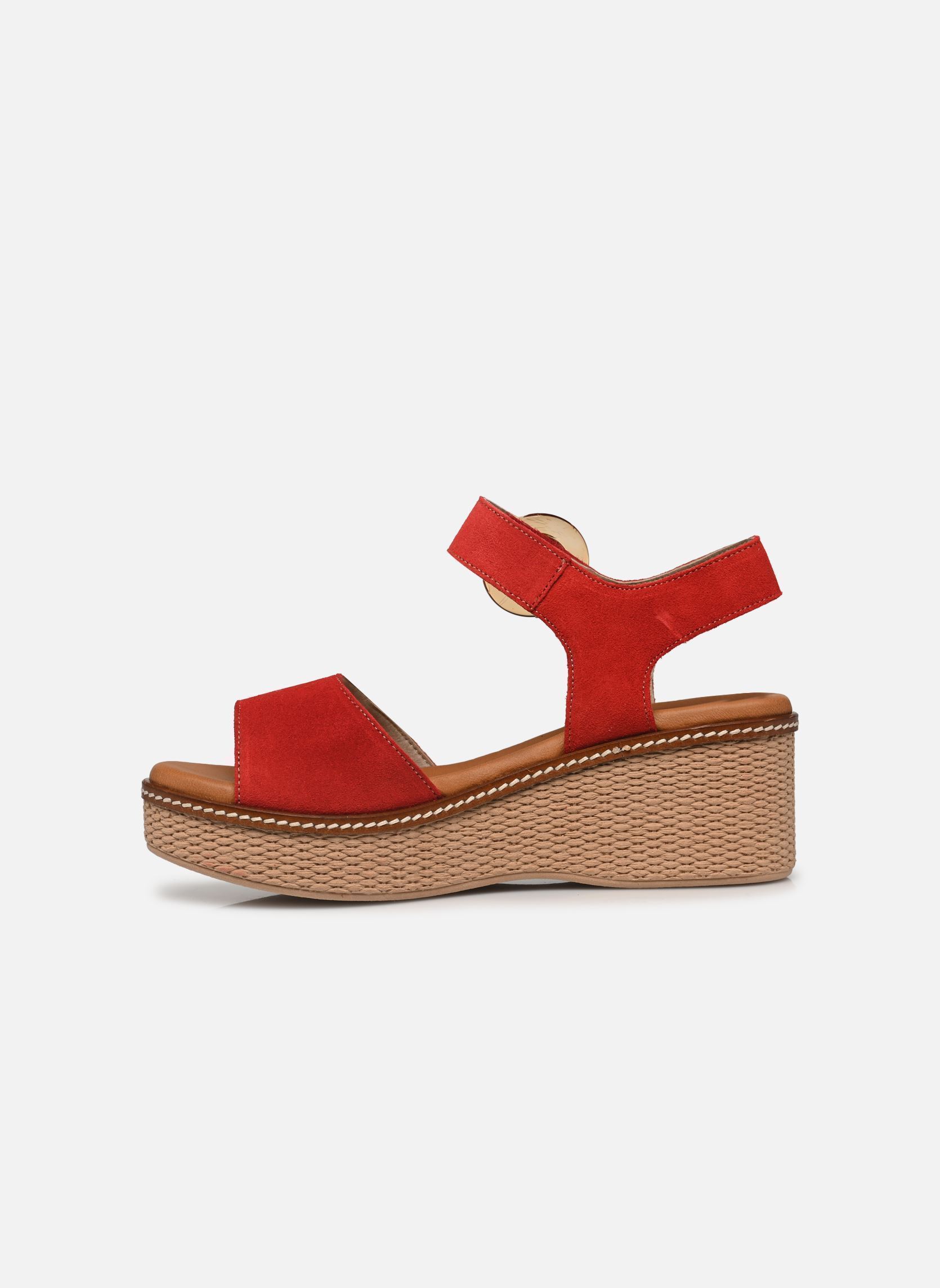 Keil- und Plateausandalen NIDO D9450 damen rot Dorking Keil- und Plateausandalen NIDO D9450 damen rot CALF ROJO