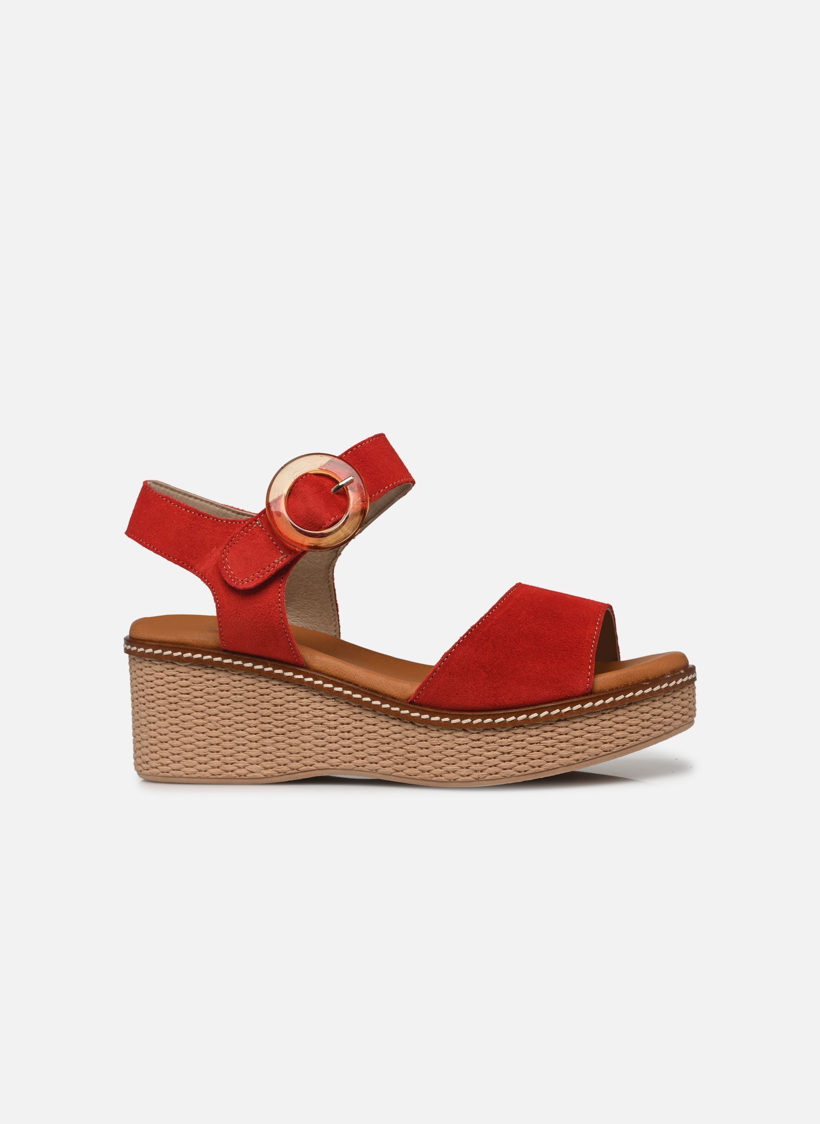 Keil- und Plateausandalen NIDO D9450 damen rot Dorking Keil- und Plateausandalen NIDO D9450 damen rot CALF ROJO