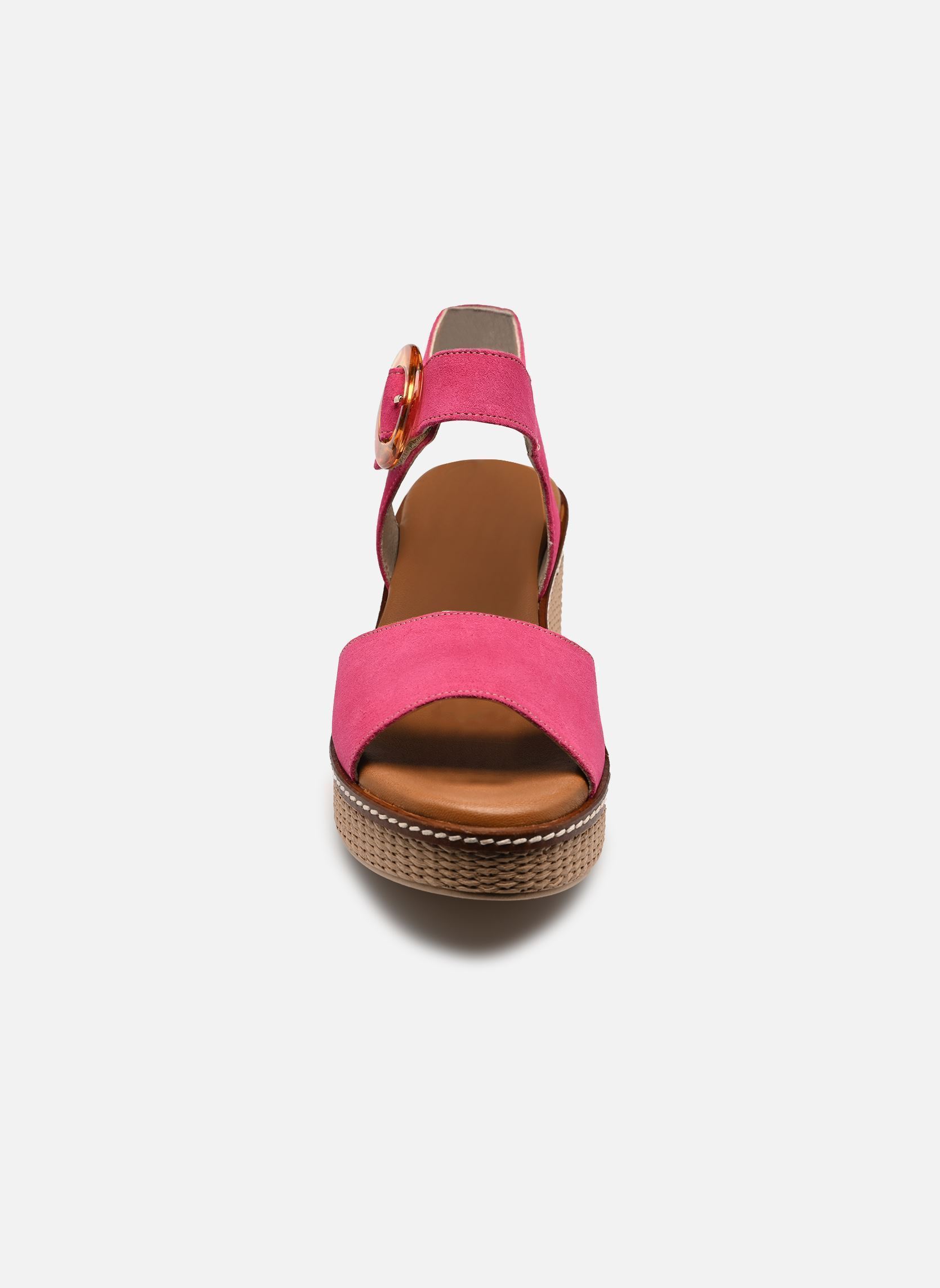 Keil- und Plateausandalen NIDO D9450 damen rosa Dorking Keil- und Plateausandalen NIDO D9450 damen rosa CALF FUCSIA