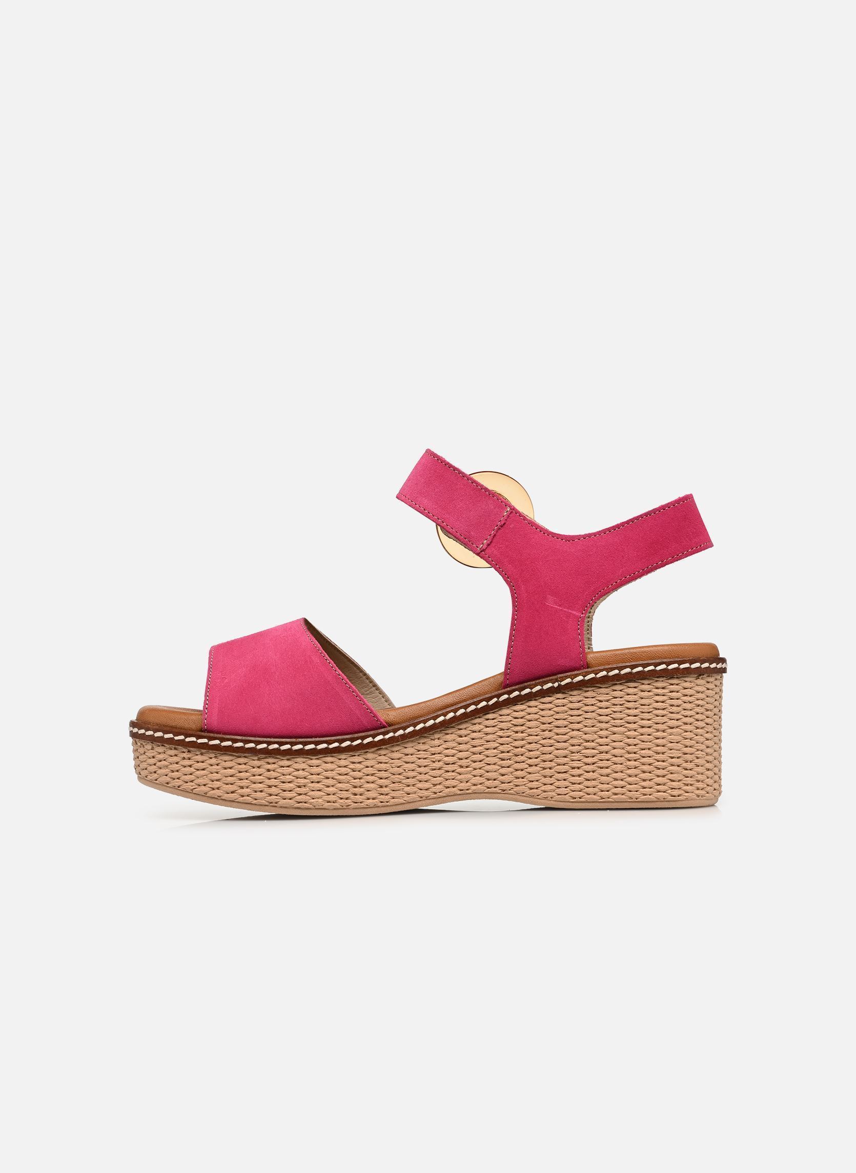 Keil- und Plateausandalen NIDO D9450 damen rosa Dorking Keil- und Plateausandalen NIDO D9450 damen rosa CALF FUCSIA