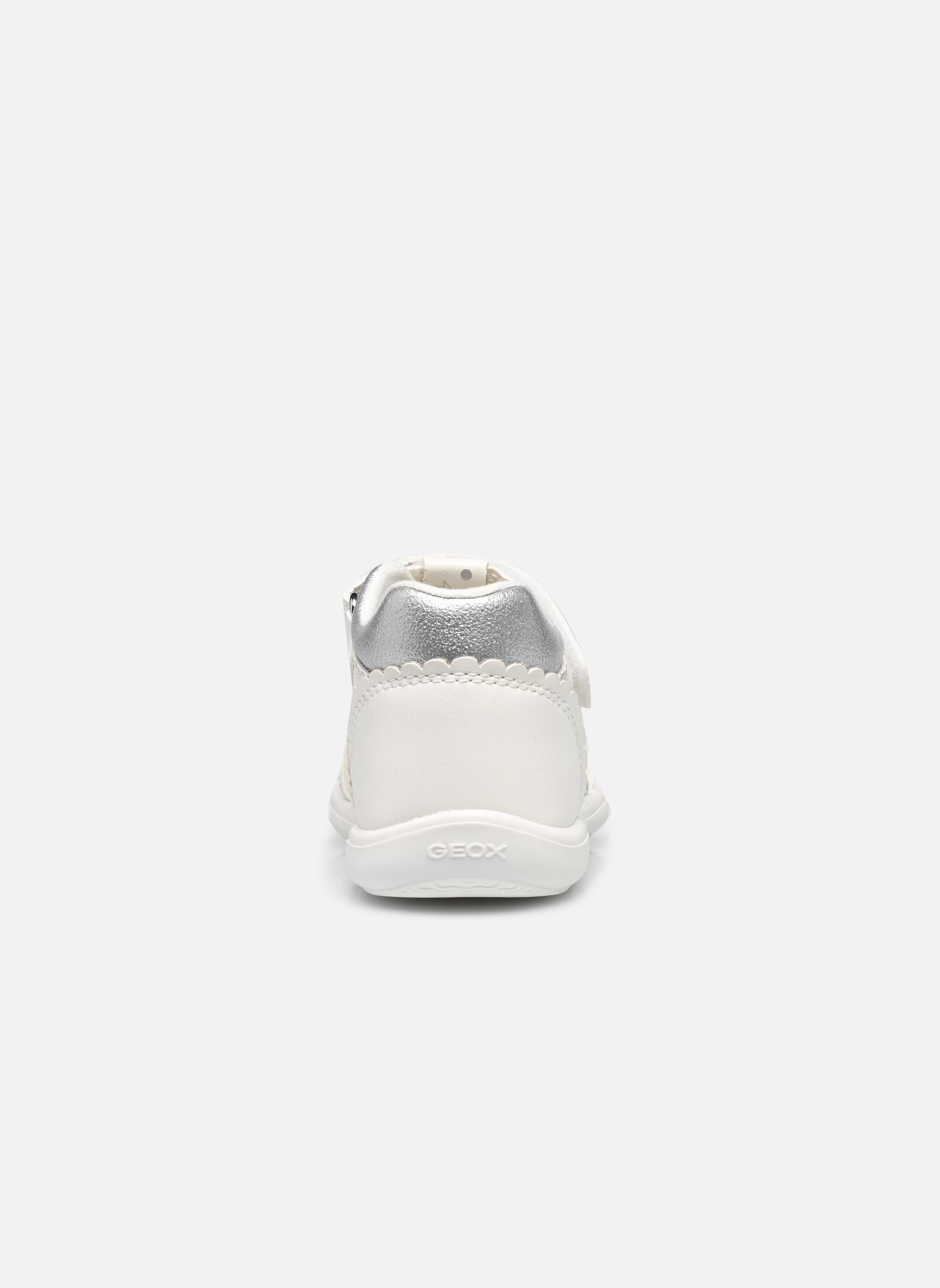 Sandales B SANDAL ZAPITO GIRL fille blanc Geox Sandales B SANDAL ZAPITO GIRL fille blanc BLANC / ARGENT