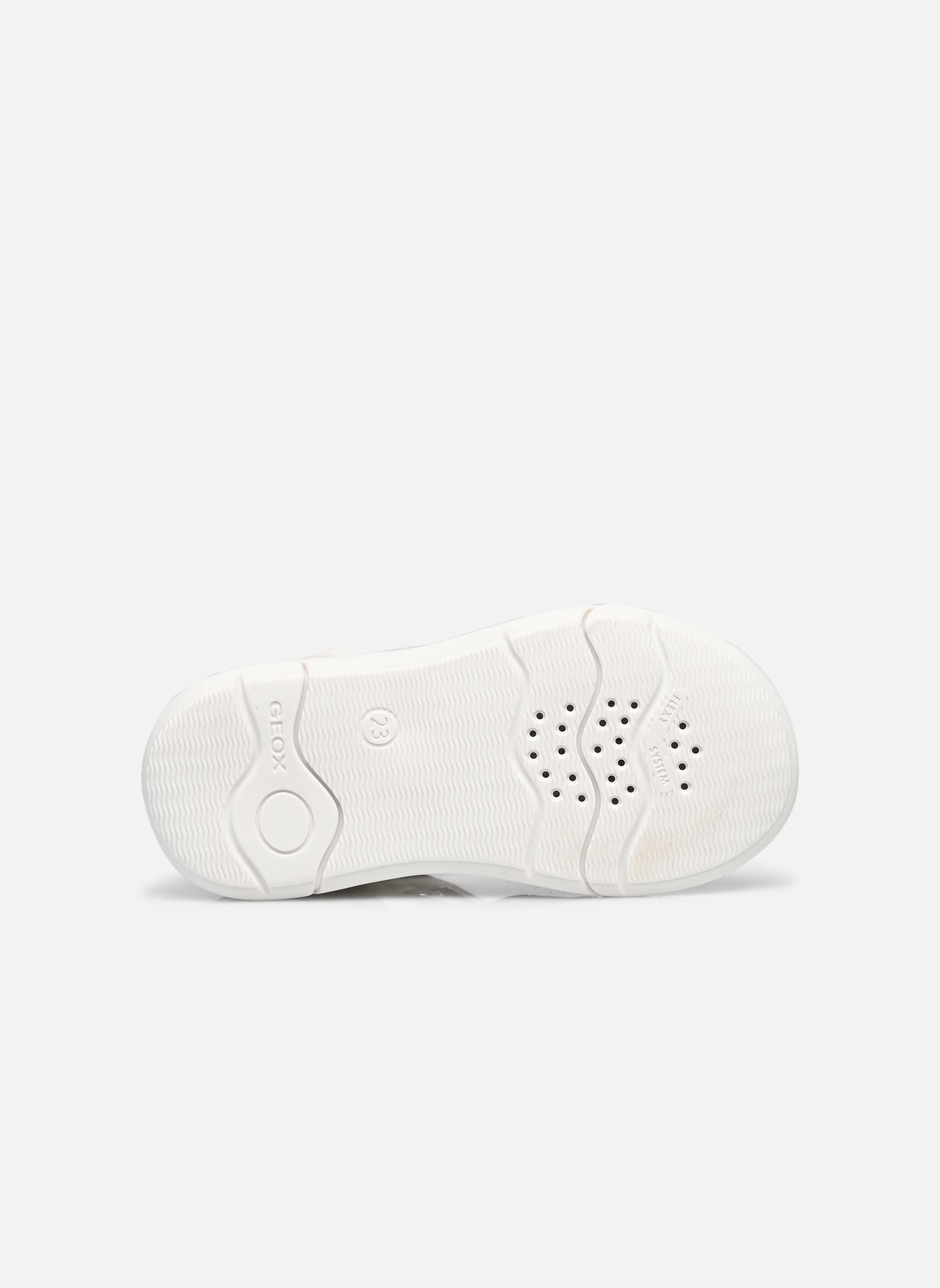 Sandales B SANDAL ZAPITO GIRL fille blanc Geox Sandales B SANDAL ZAPITO GIRL fille blanc BLANC / ARGENT