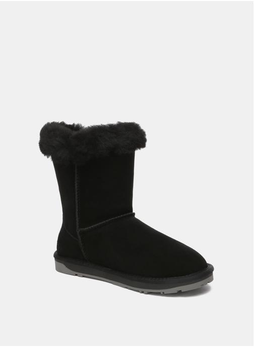 EverAu Australia Bottes Bottines courtes femme avec fermoir corne - Stork femme noir