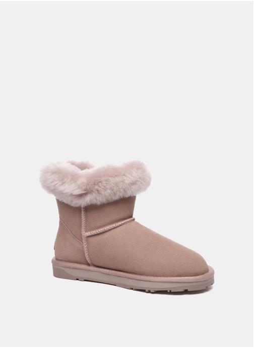EverAu Australia Bottes Bottines mini femme avec fermoir corne - Robin femme rose