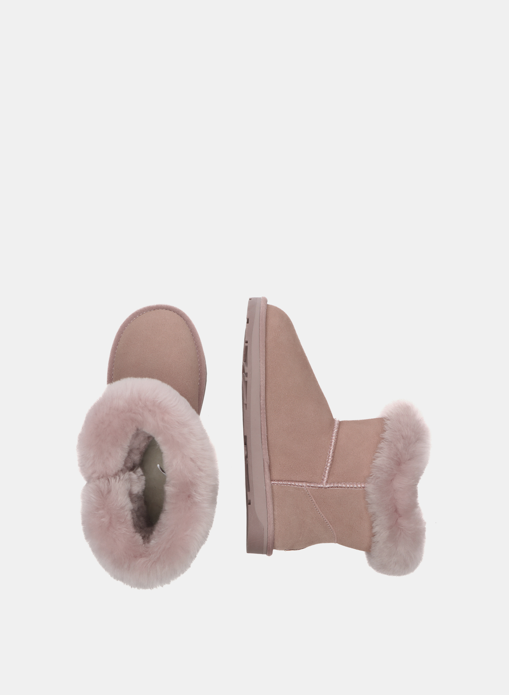 Bottes Bottines mini femme avec fermoir corne - Robin femme rose EverAu Australia Bottes Bottines mini femme avec fermoir corne - Robin femme rose pink