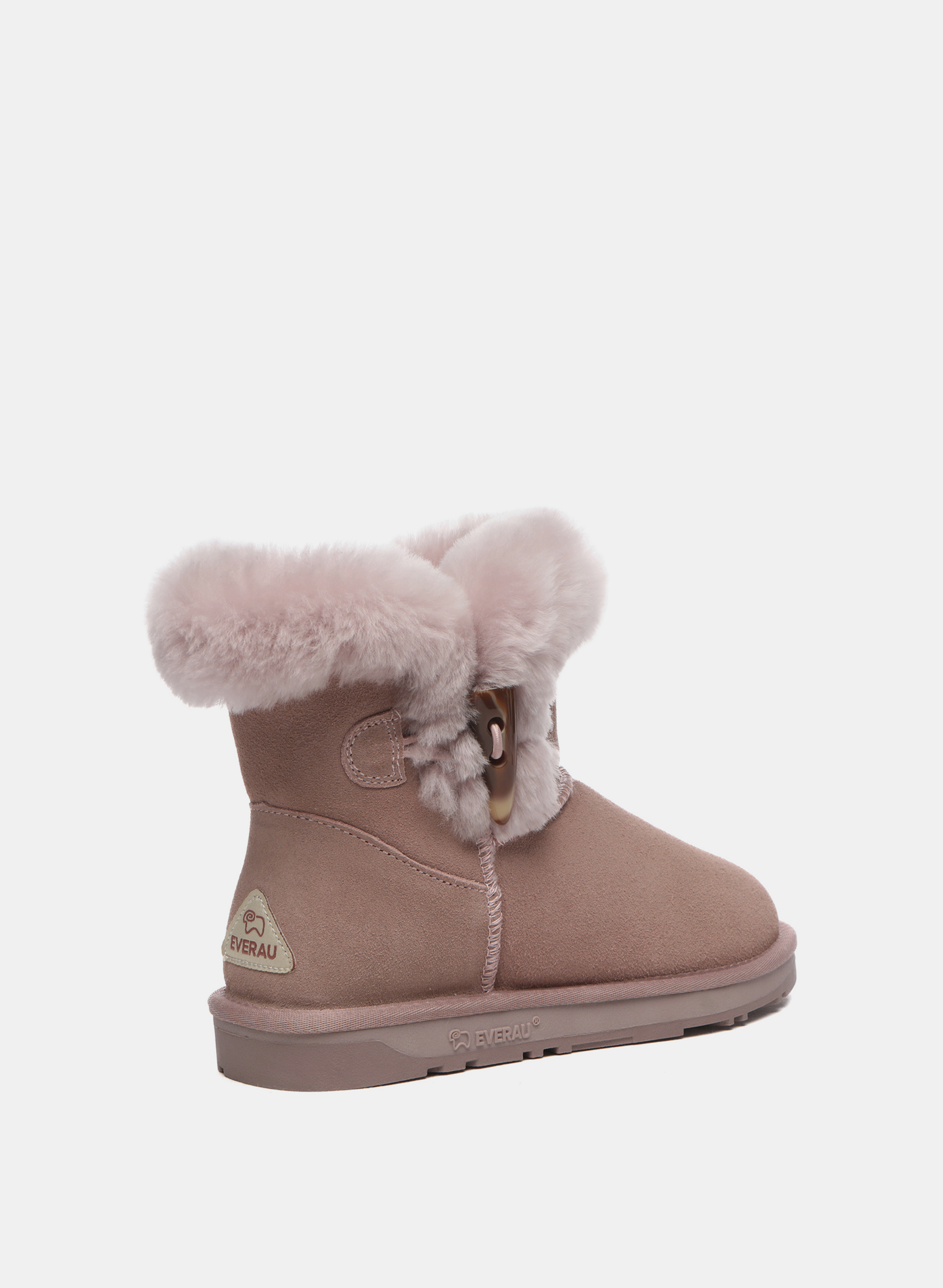 Bottes Bottines mini femme avec fermoir corne - Robin femme rose EverAu Australia Bottes Bottines mini femme avec fermoir corne - Robin femme rose pink