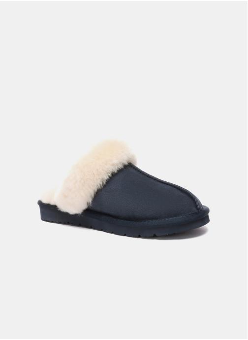 EverAu Australia Chaussons Chaussons femme en peau de mouton - Raven femme bleu