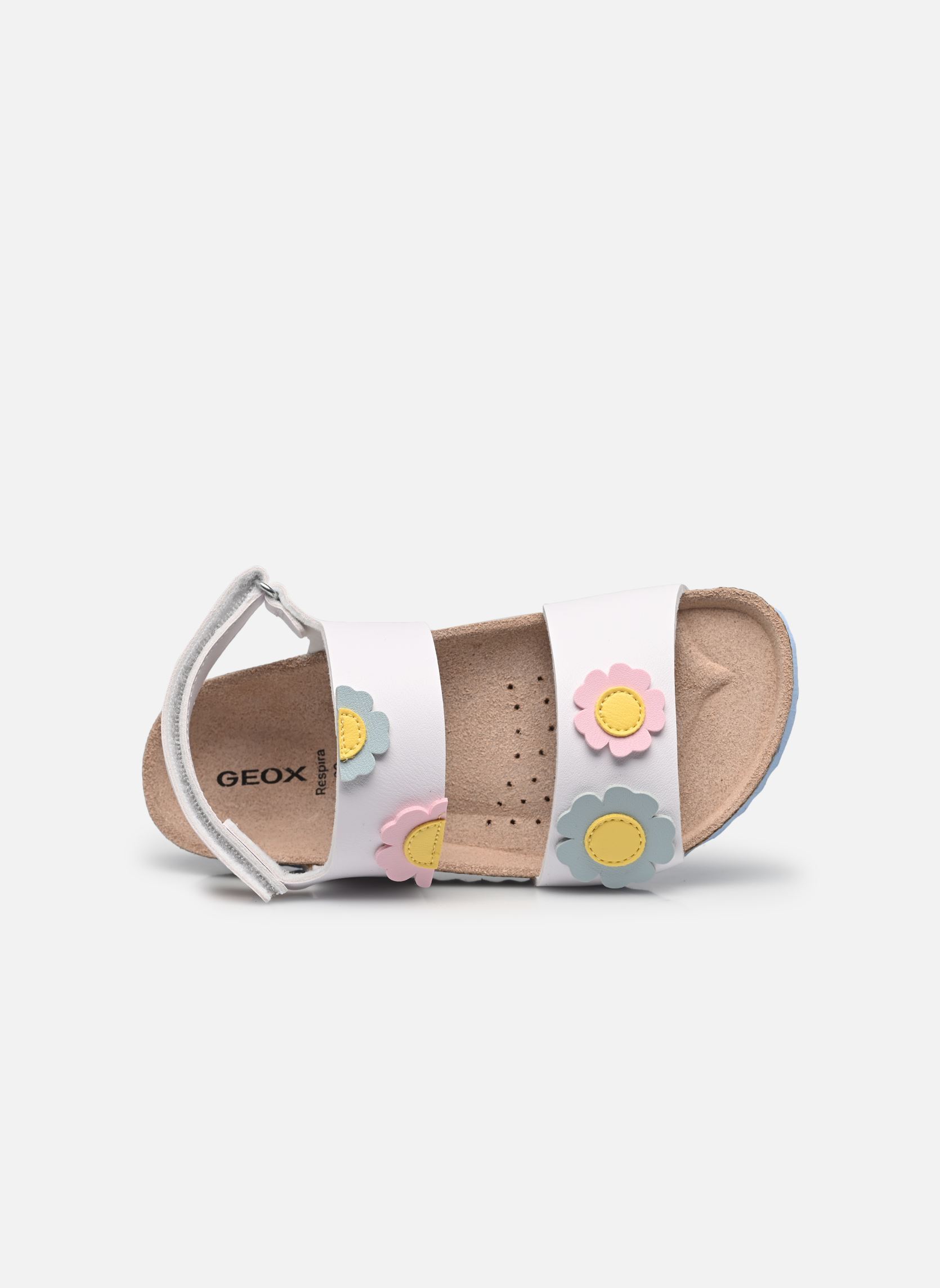 Sandales J ADRIEL GIRL D fille blanc Geox Sandales J ADRIEL GIRL D fille blanc White/Crystal