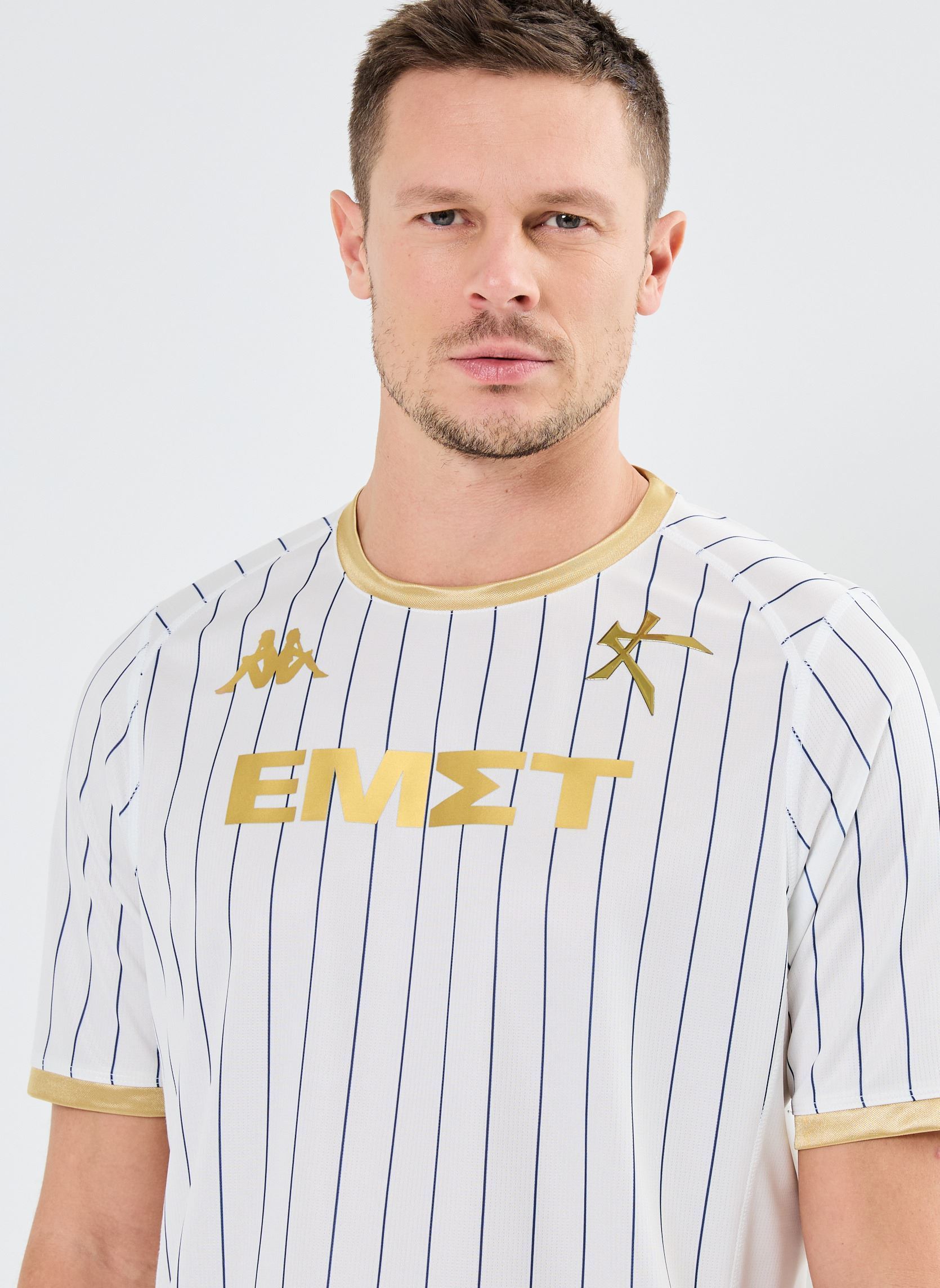 Tee-shirts manches courtes Maillot de foot - KOMBAT 2024 AWAY KALLI homme blanc Kappa Tee-shirts manches courtes Maillot de foot - KOMBAT 2024 AWAY KALLI homme blanc S01