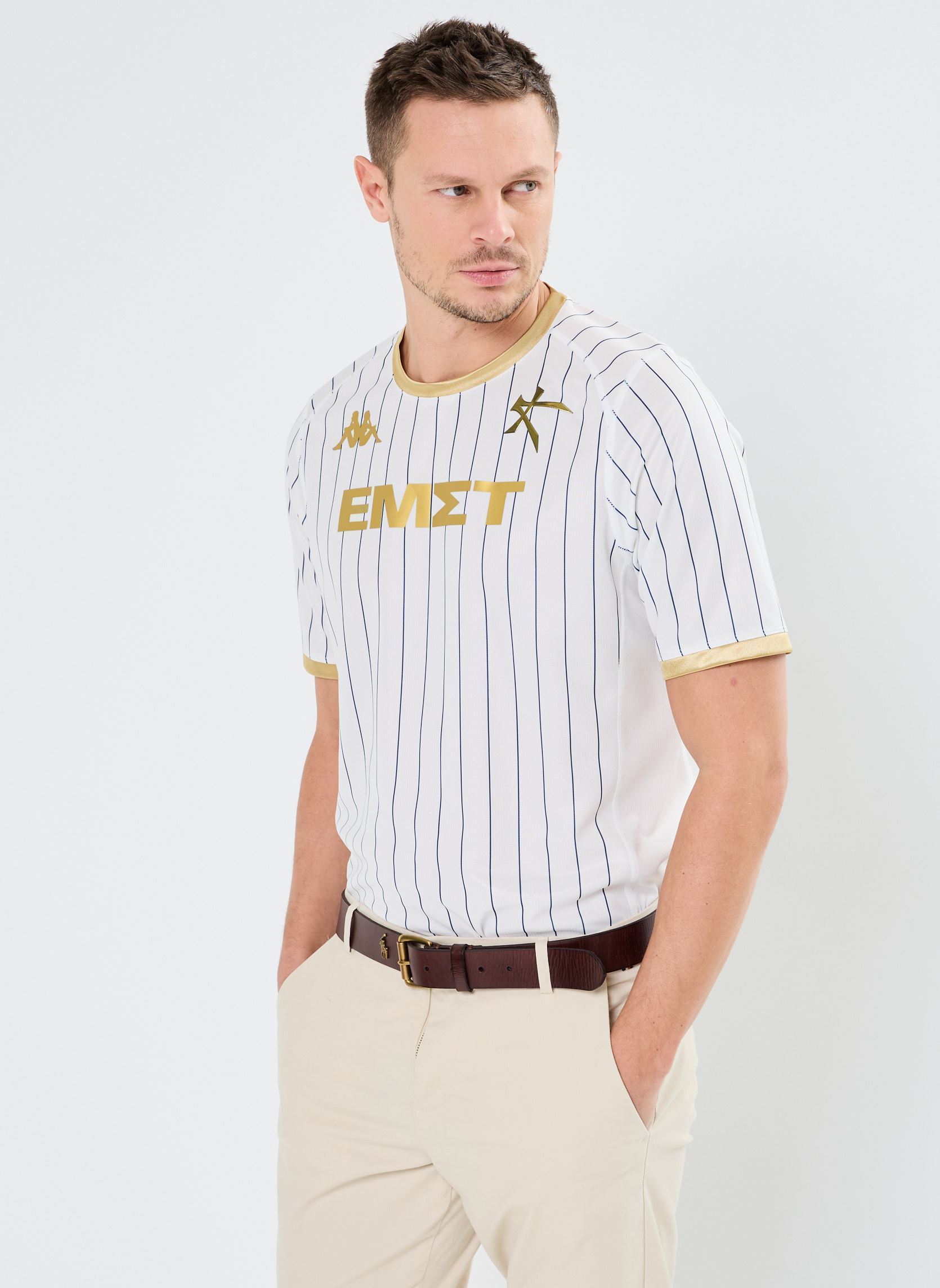 Tee-shirts manches courtes Maillot de foot - KOMBAT 2024 AWAY KALLI homme blanc Kappa Tee-shirts manches courtes Maillot de foot - KOMBAT 2024 AWAY KALLI homme blanc S01
