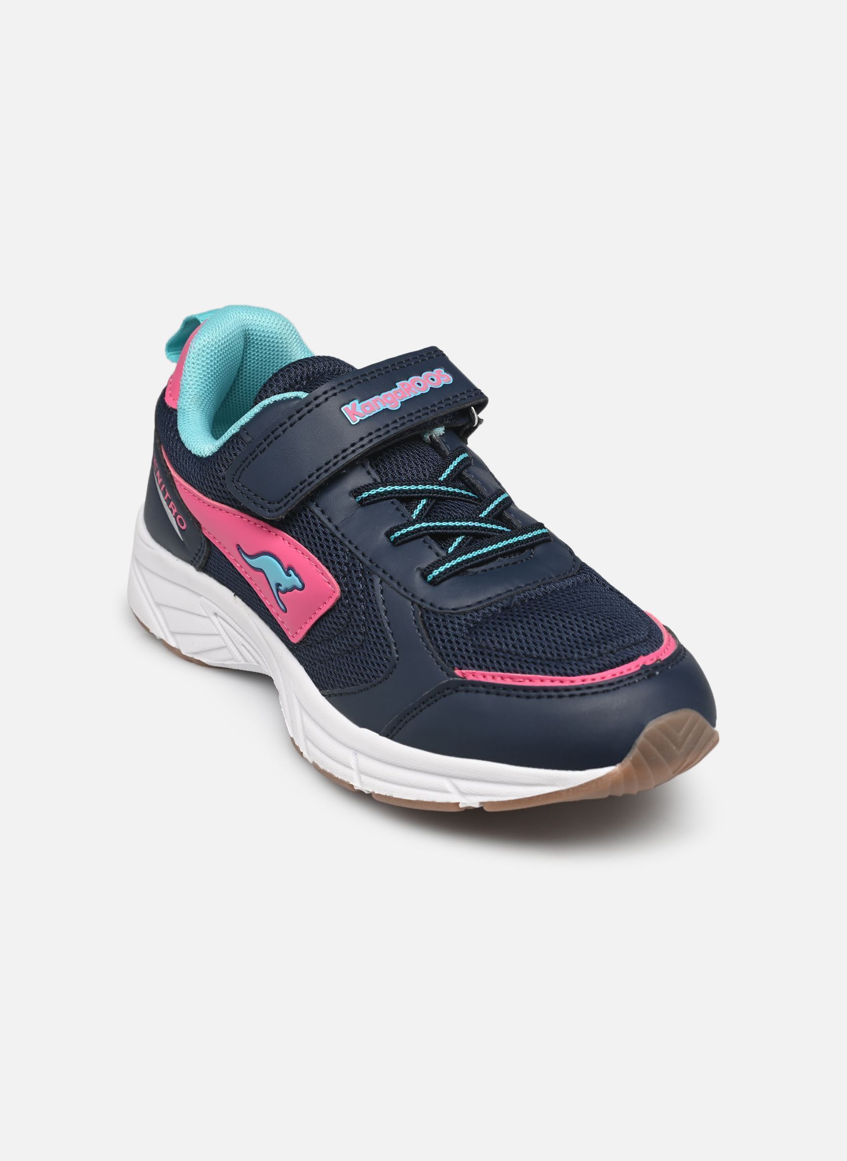 Baskets K-Ni Chino EV fille bleu Kangaroos Baskets K-Ni Chino EV fille bleu DK NAVY/DAISY PINK