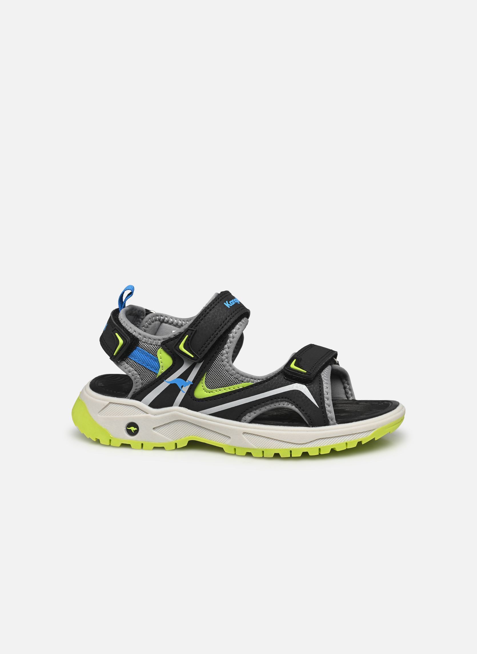 Sandalen K-AS Fore jungen schwarz Kangaroos Sandalen K-AS Fore jungen schwarz JET BLACK/SULPHUR SPRING