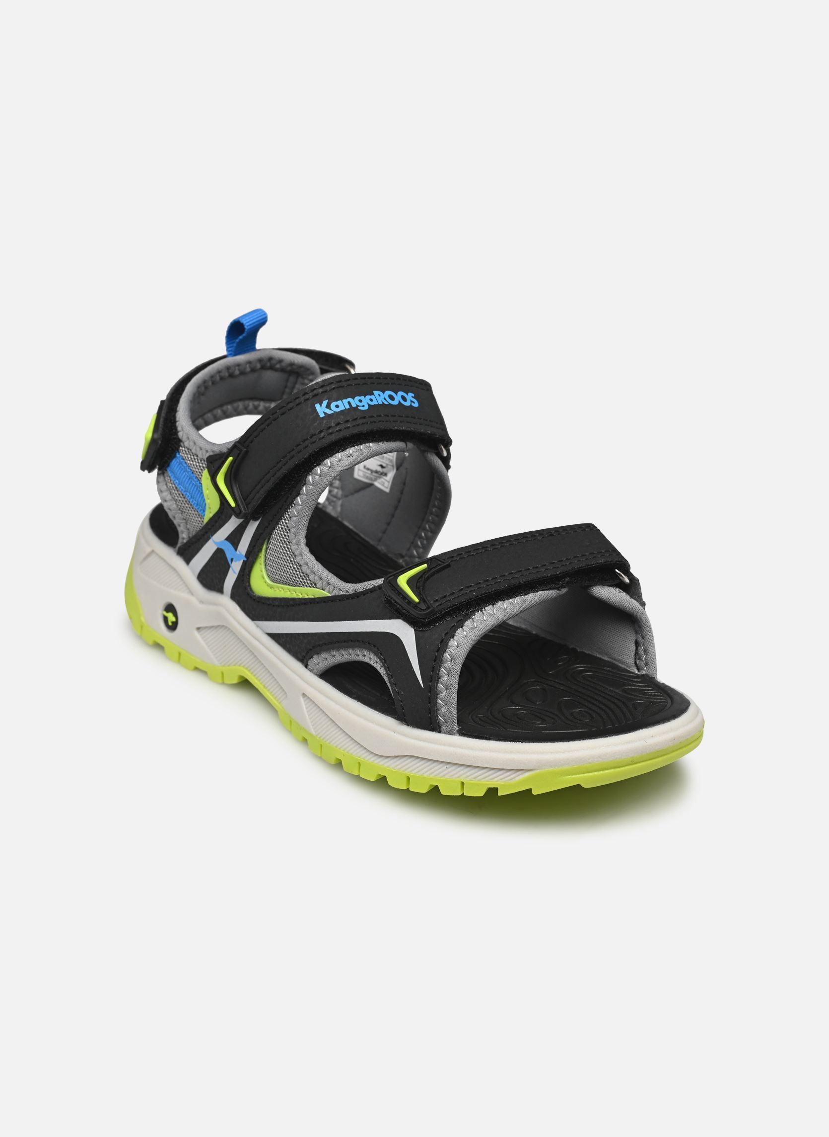 Sandalen K-AS Fore jungen schwarz Kangaroos Sandalen K-AS Fore jungen schwarz JET BLACK/SULPHUR SPRING