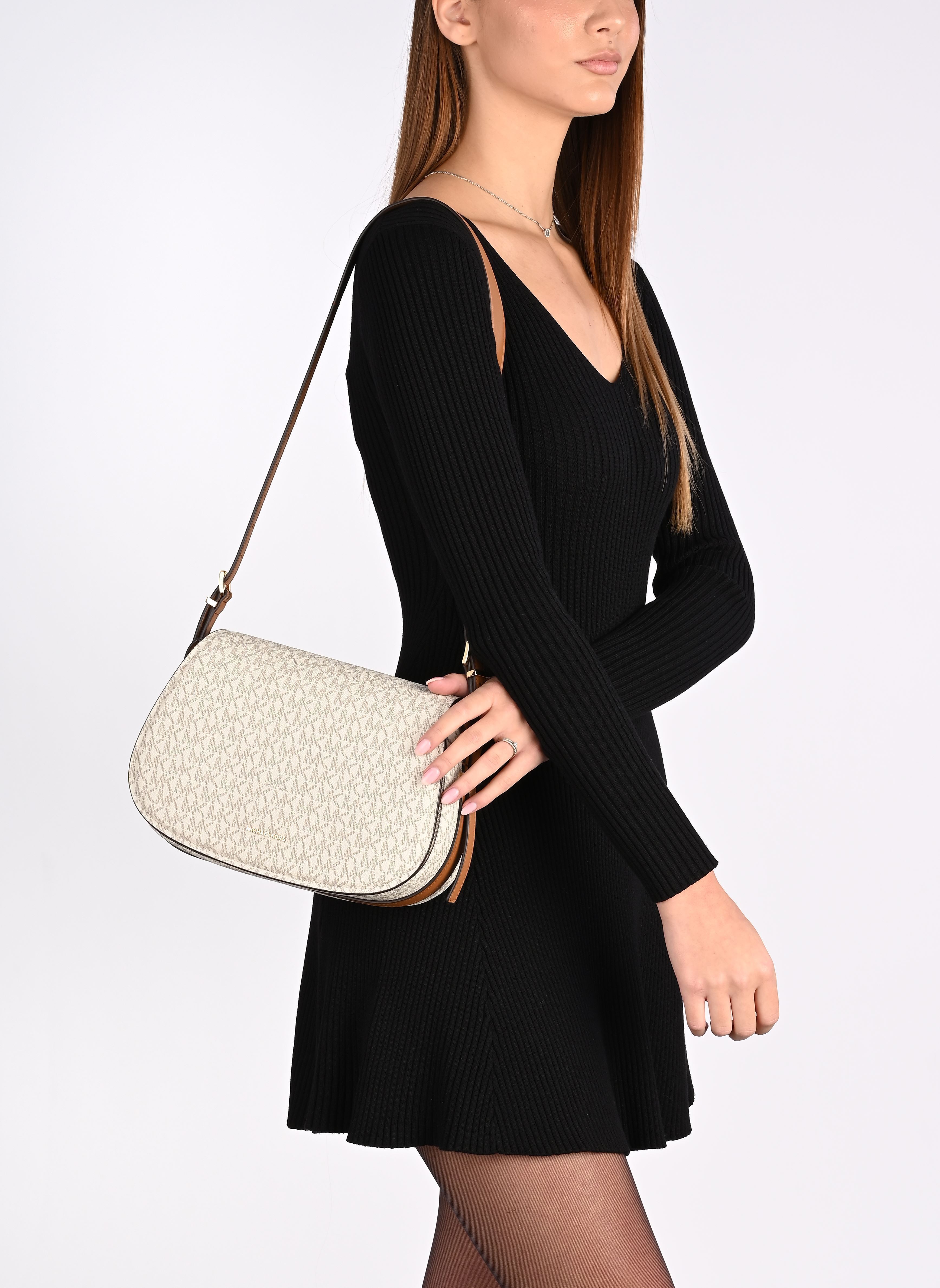 Bandolera LYDIA MD FLAP MESSENGER mujer beige Michael Michael Kors Bandolera LYDIA MD FLAP MESSENGER mujer beige VANILLA/ACRN