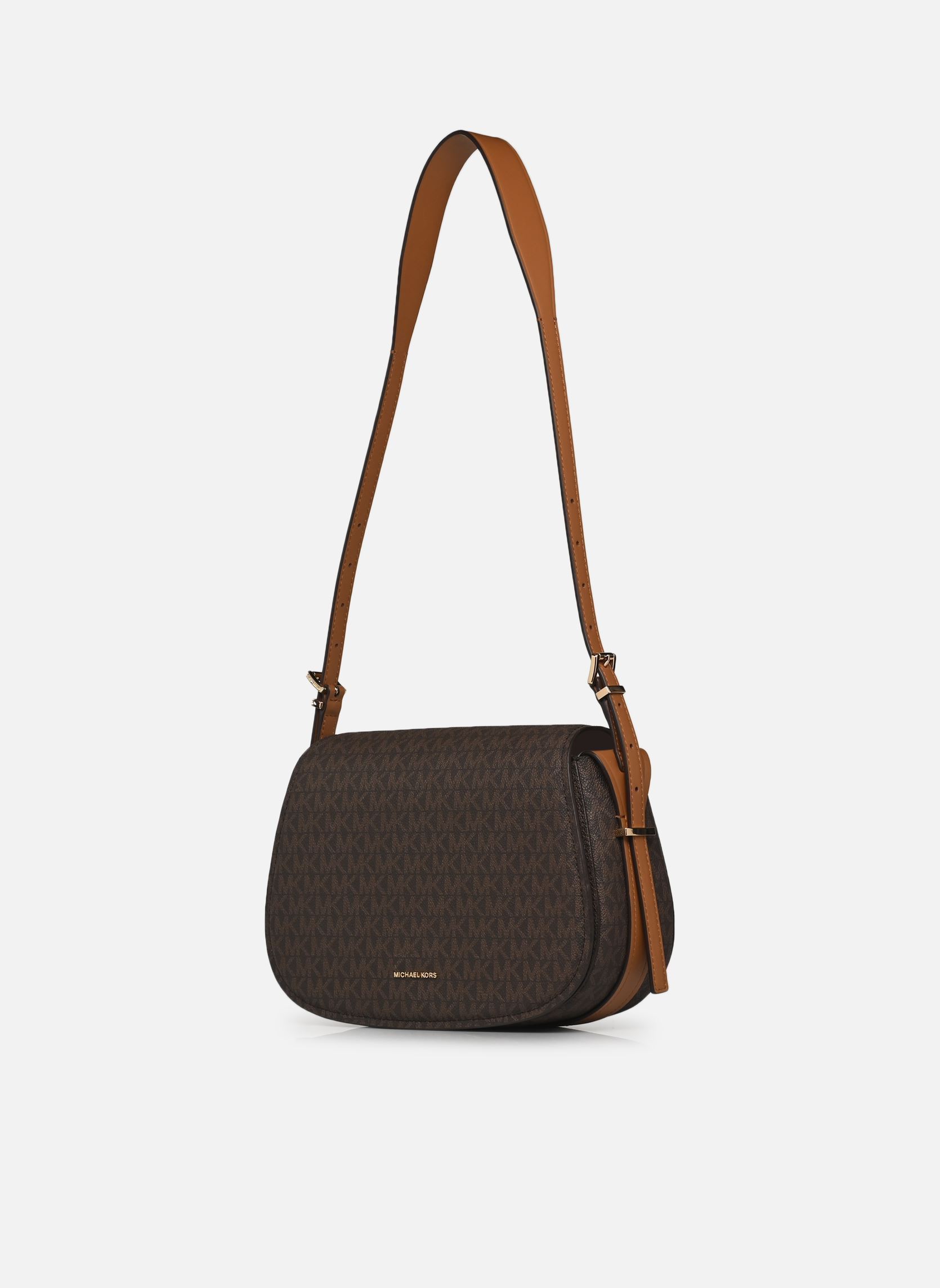 Sacs bandoulière LYDIA MD FLAP MESSENGER femme marron Michael Michael Kors Sacs bandoulière LYDIA MD FLAP MESSENGER femme marron BRN/ACORN