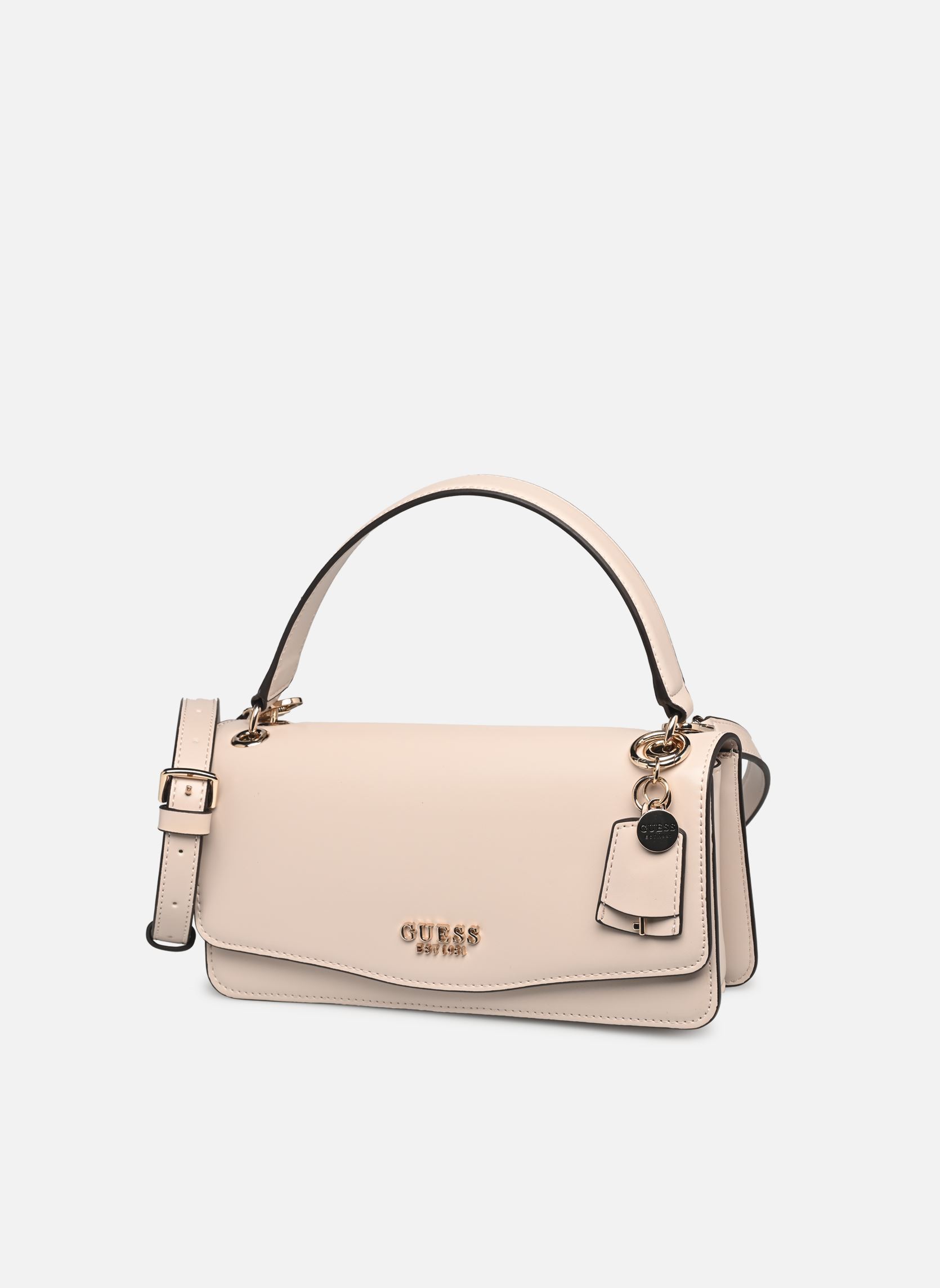 Borse a tracolla ECO EVAINE TOP HANDLE FLAP donna beige Guess Borse a tracolla ECO EVAINE TOP HANDLE FLAP donna beige STONE
