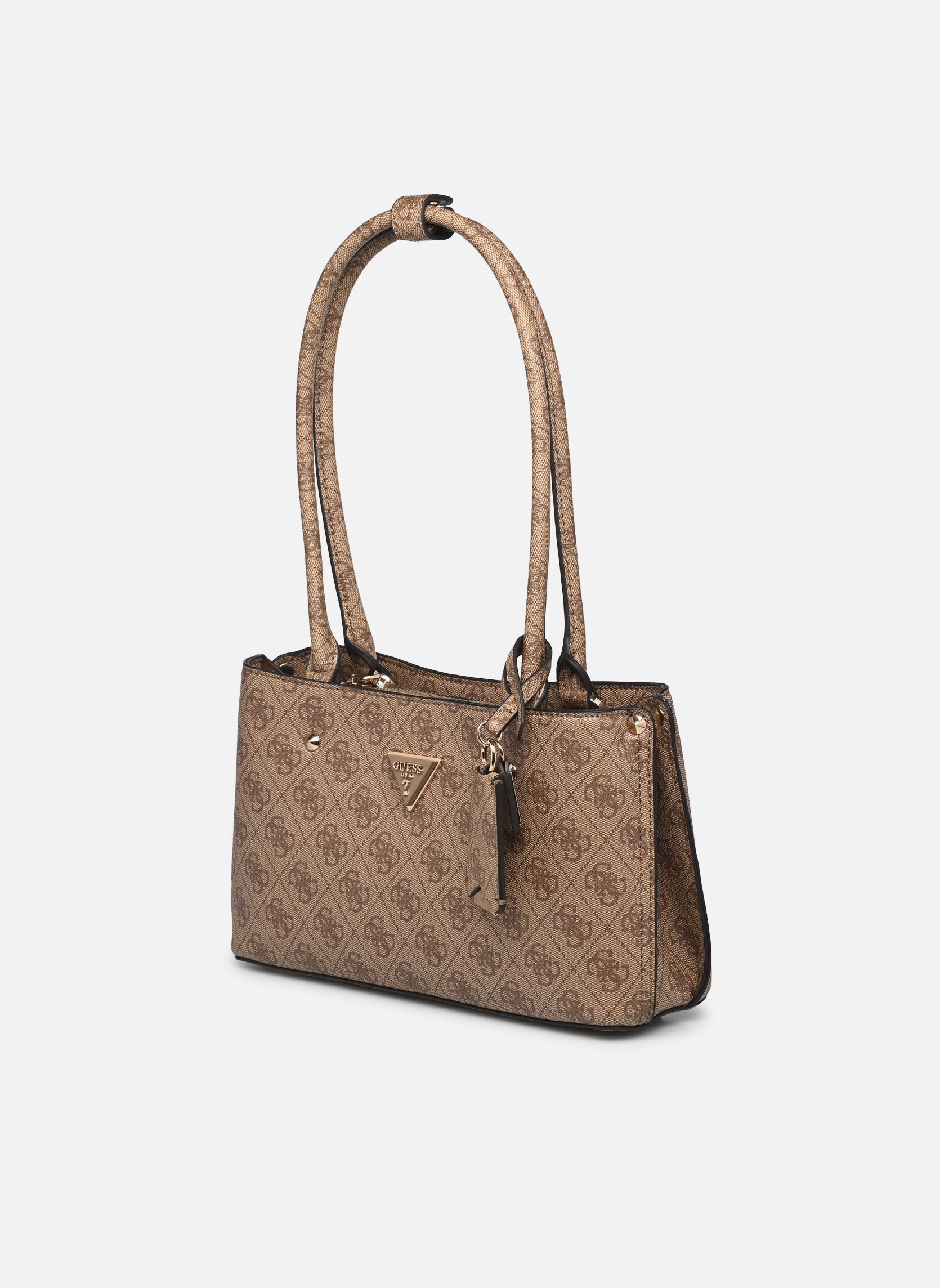 Borse a tracolla MERIDIAN SHOULDER SATCHEL donna marrone Guess Borse a tracolla MERIDIAN SHOULDER SATCHEL donna marrone LATTE LOGO