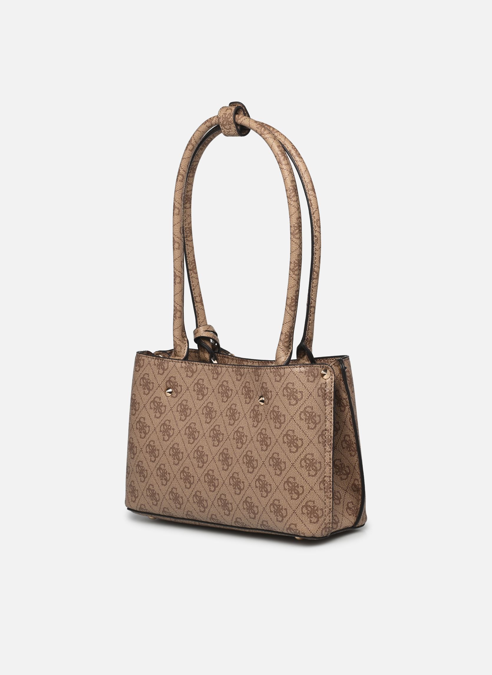Borse a tracolla MERIDIAN SHOULDER SATCHEL donna marrone Guess Borse a tracolla MERIDIAN SHOULDER SATCHEL donna marrone LATTE LOGO