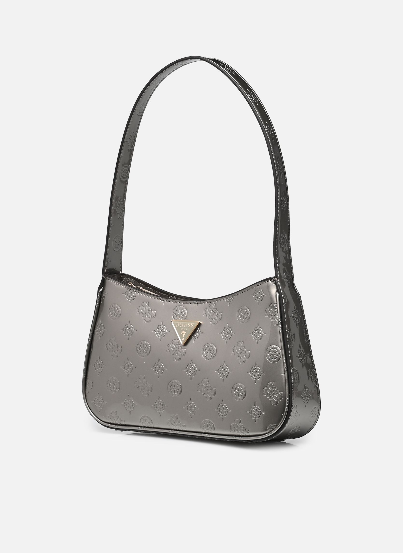 Umhängetaschen ARNELA TOP ZIP SHOULDER BAG damen grau Guess Umhängetaschen ARNELA TOP ZIP SHOULDER BAG damen grau PEWTER LOGO