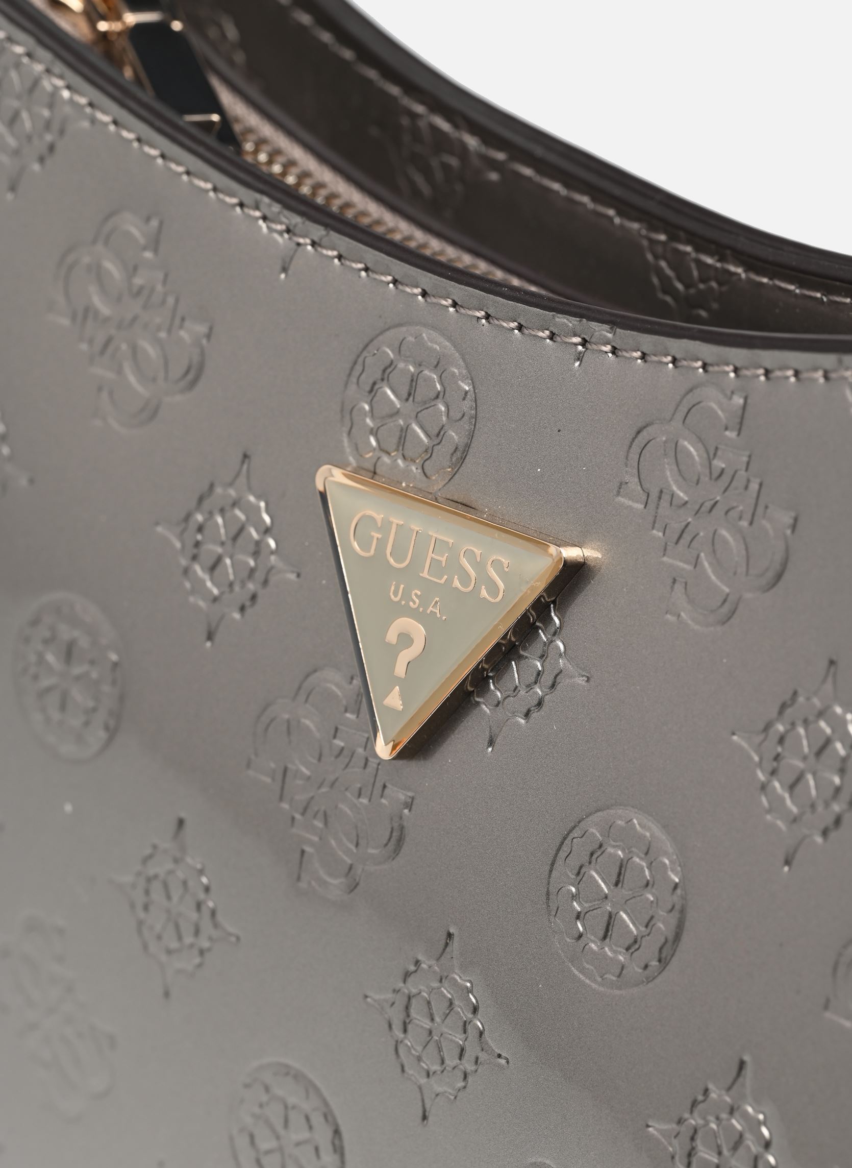 Umhängetaschen ARNELA TOP ZIP SHOULDER BAG damen grau Guess Umhängetaschen ARNELA TOP ZIP SHOULDER BAG damen grau PEWTER LOGO
